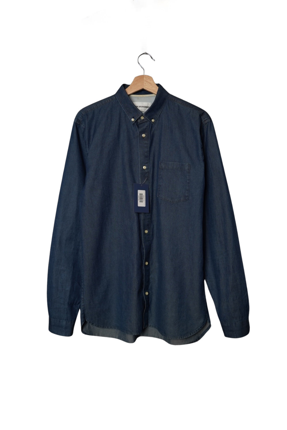 Won Hundred Blue Lester B 2 Cotton Denim Shirt