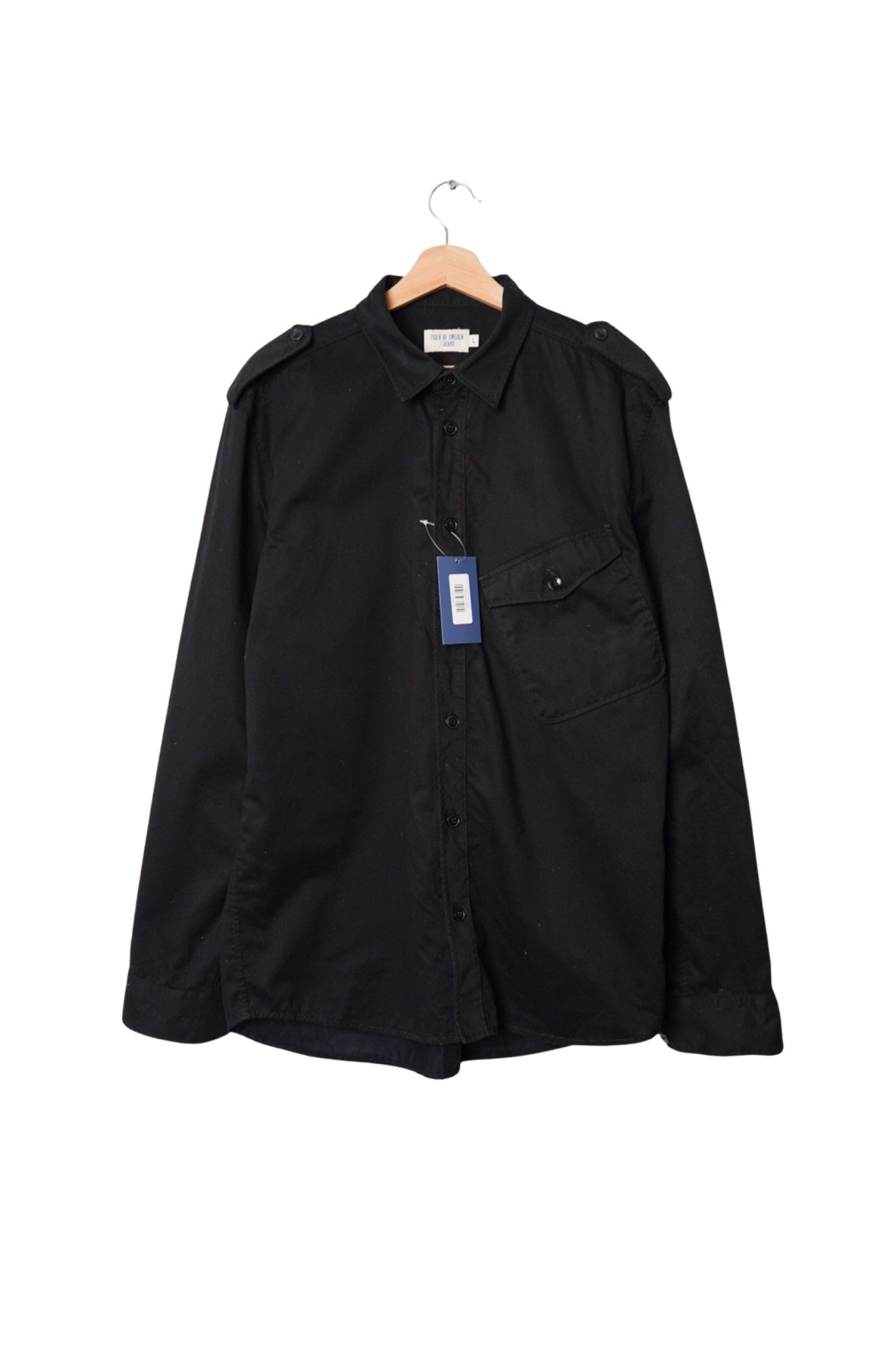 Tiger of Sweden Jeans Black Aim Cotton Overshirt