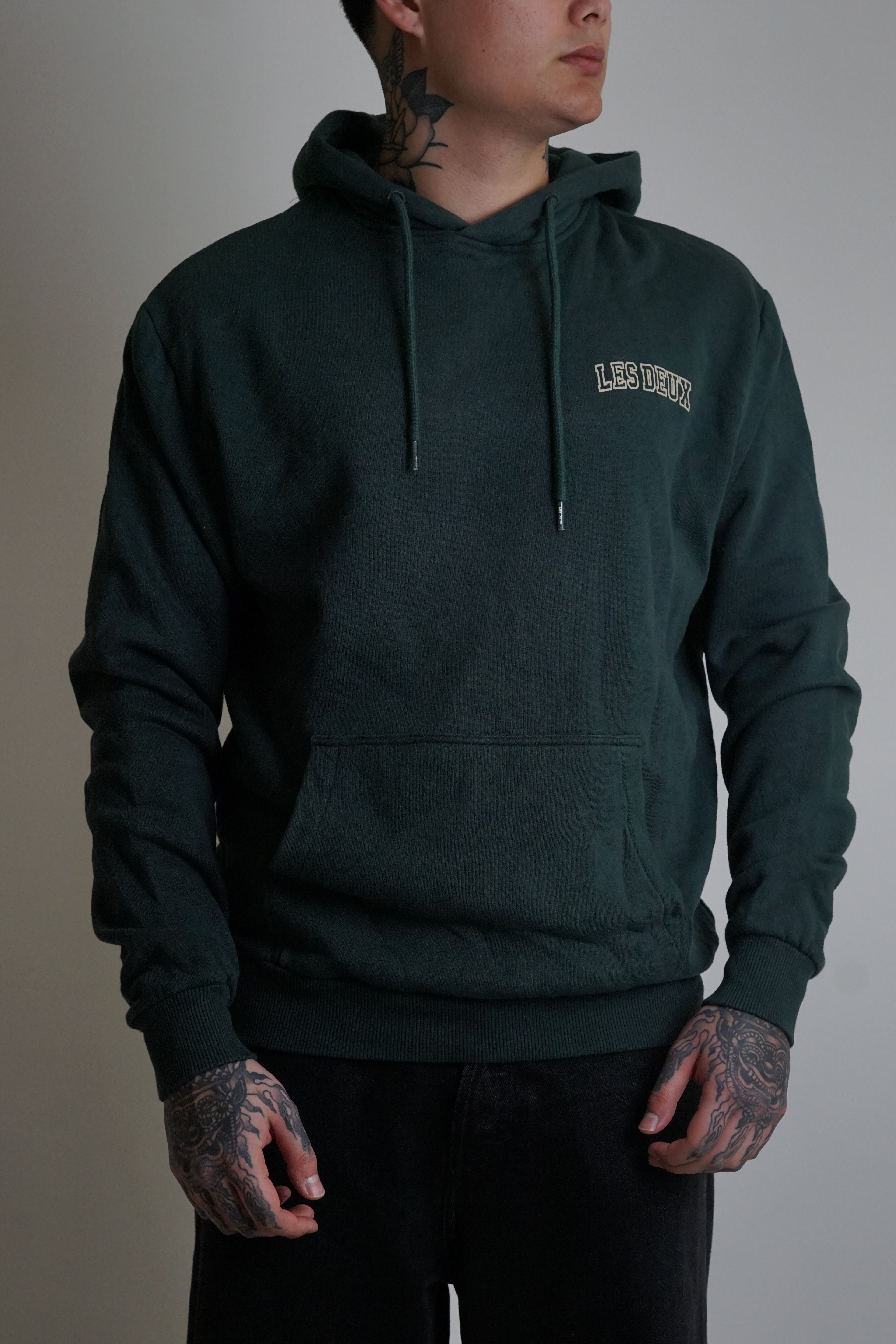 Les Deux Green Sweat Hoodie