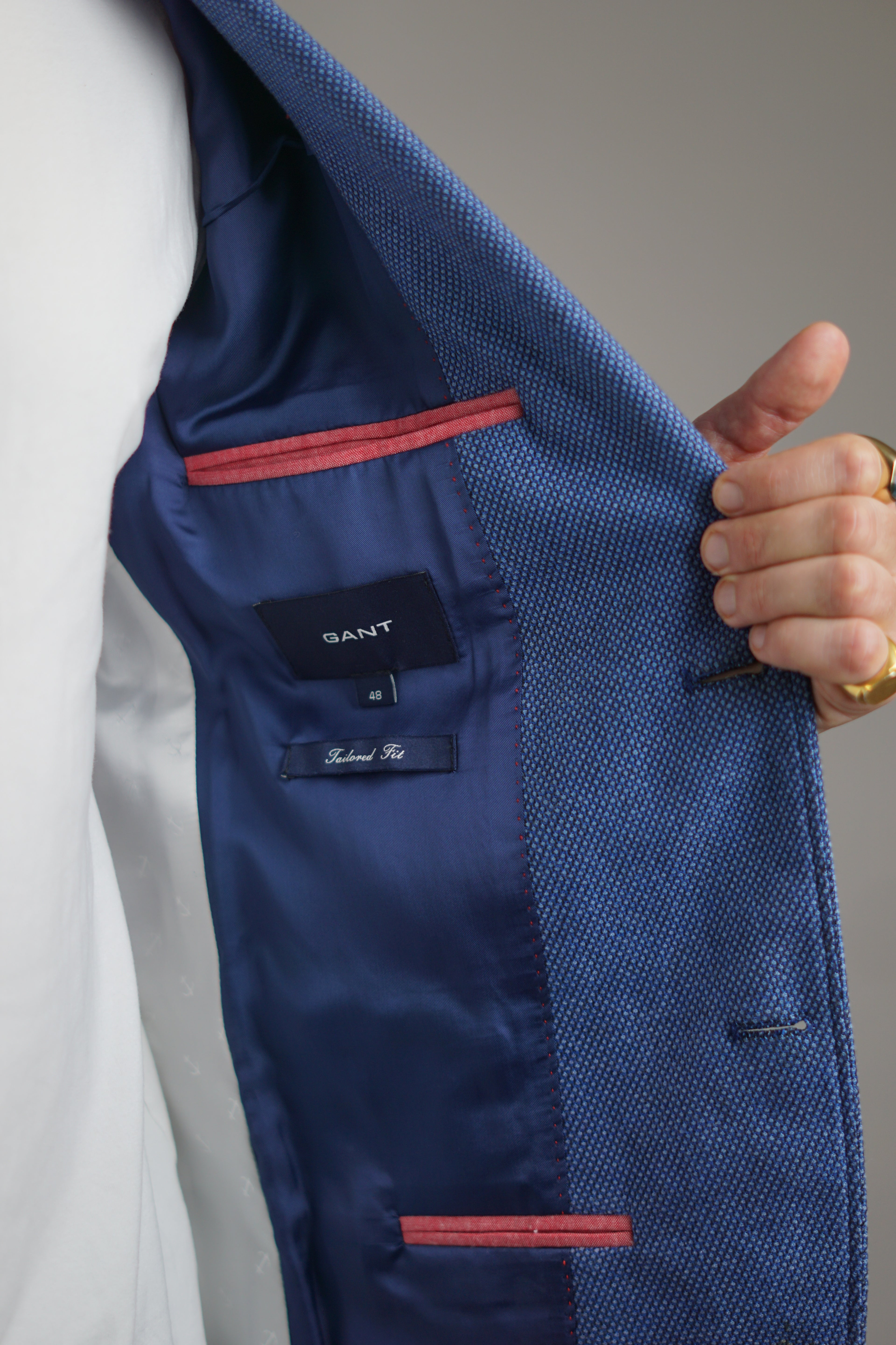 Gant – Tailored Fit – Marineblauer Blazer
