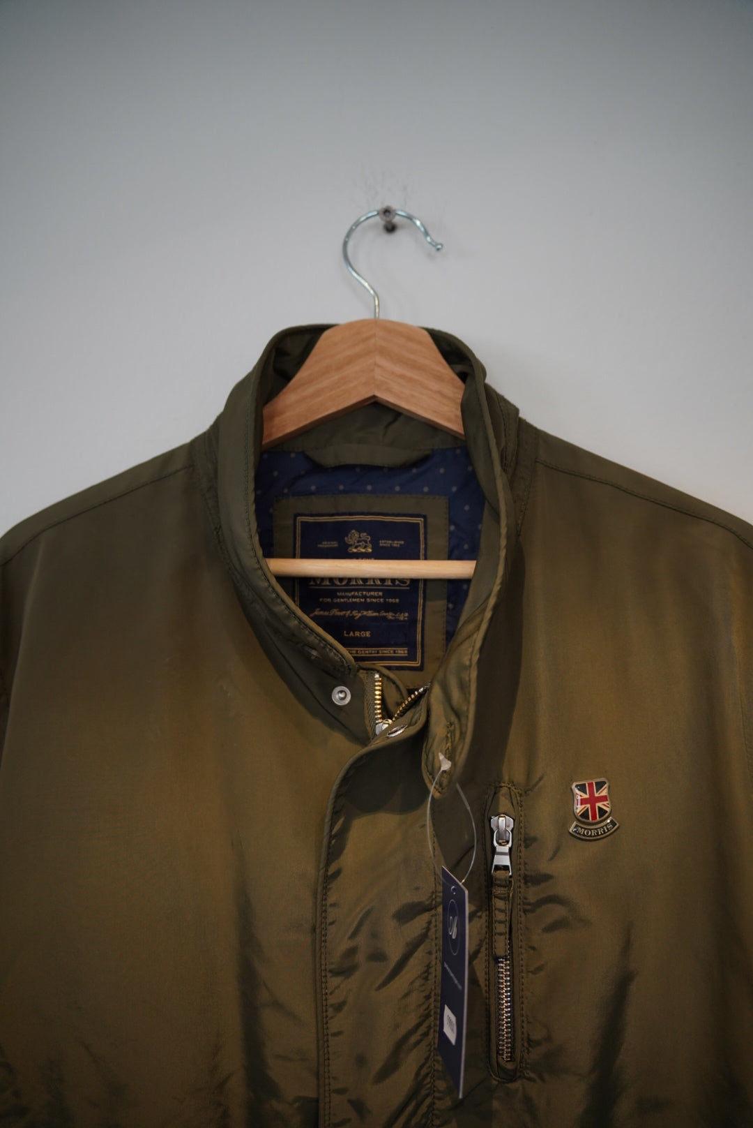 Morris Stockholm Armygreen Poly Zip-Jacket