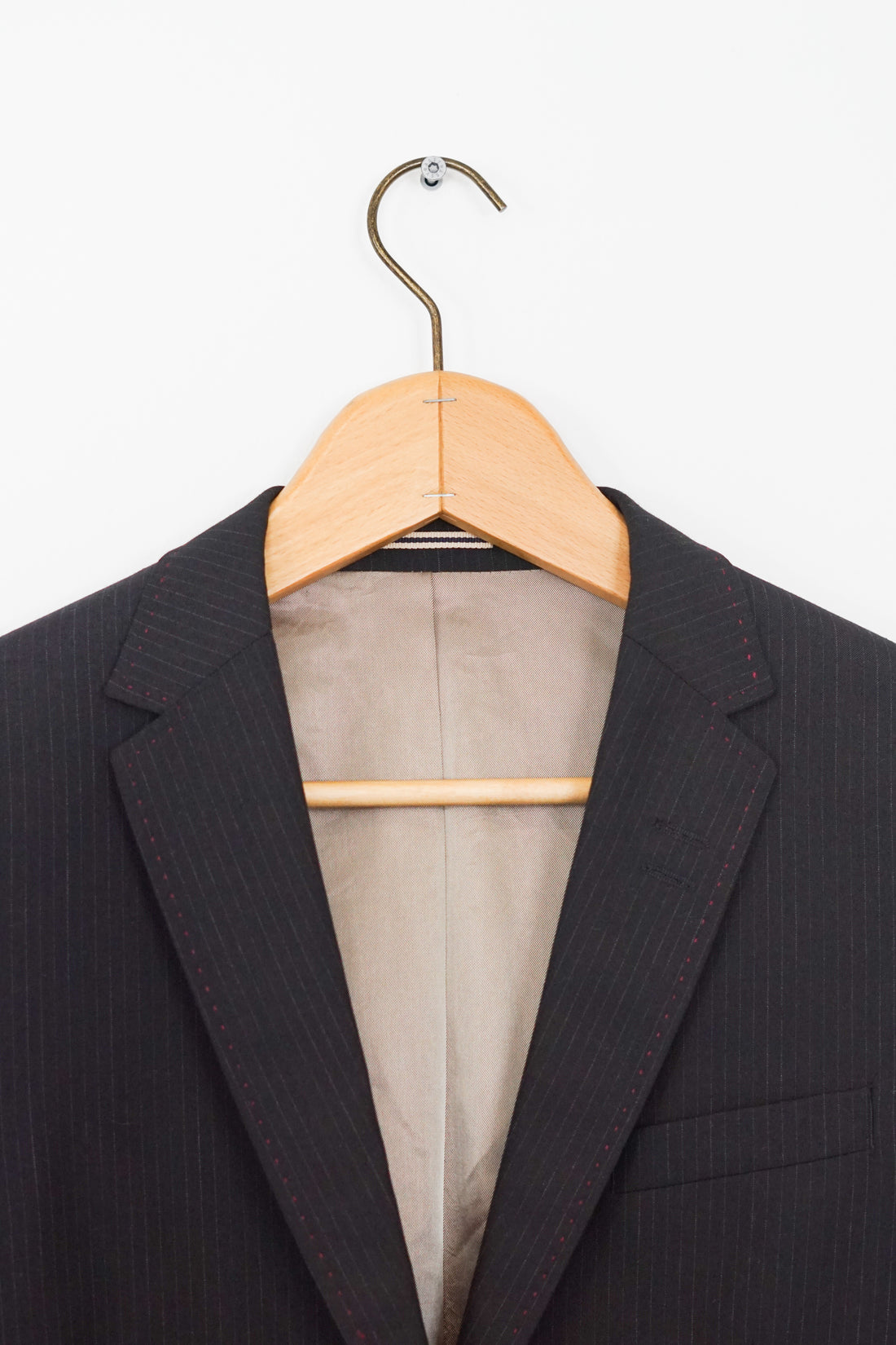 Bertoni Dark Pinstriped Blazer