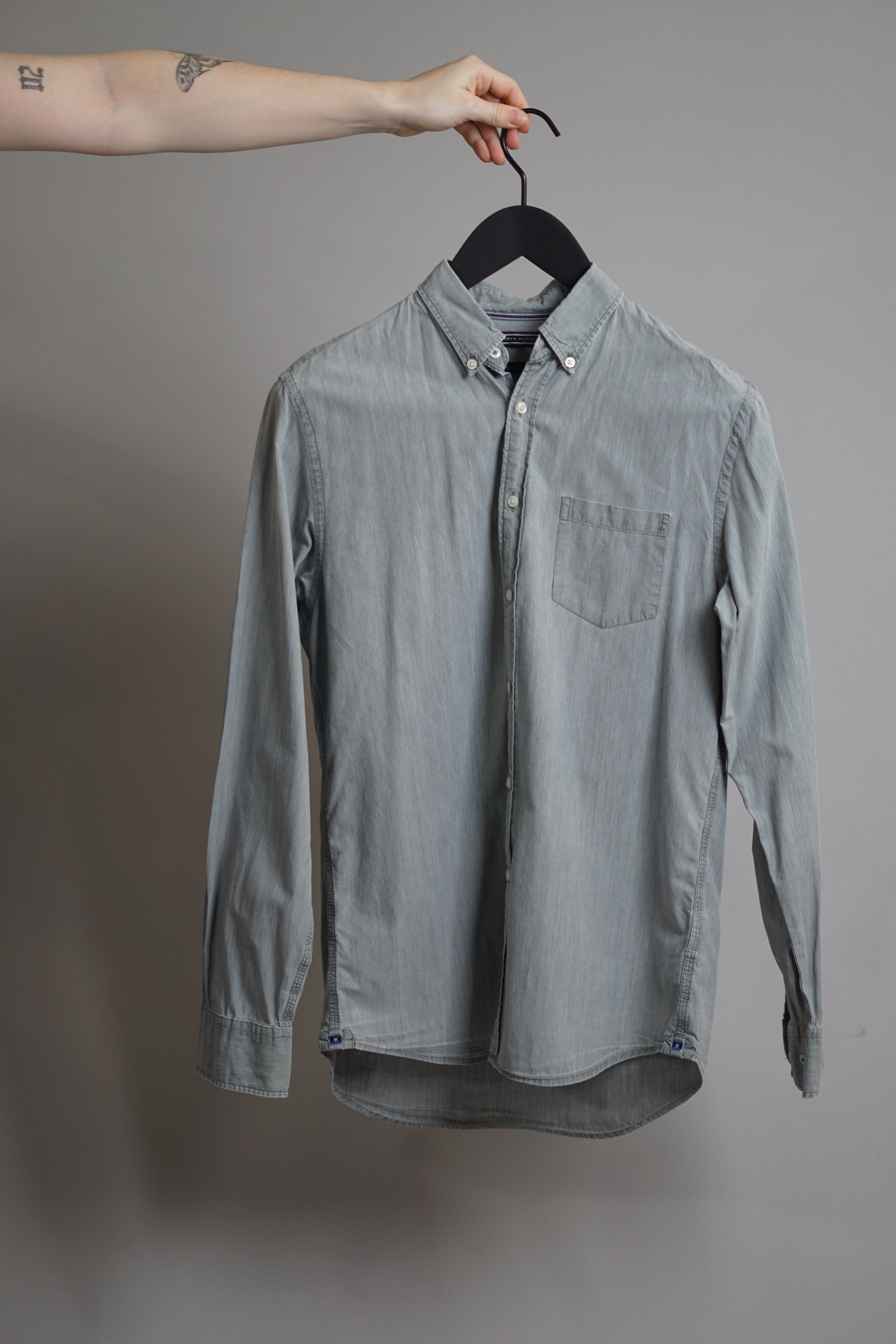 Tommy Hilfiger Lightgrey New York Fit Button Down Shirt