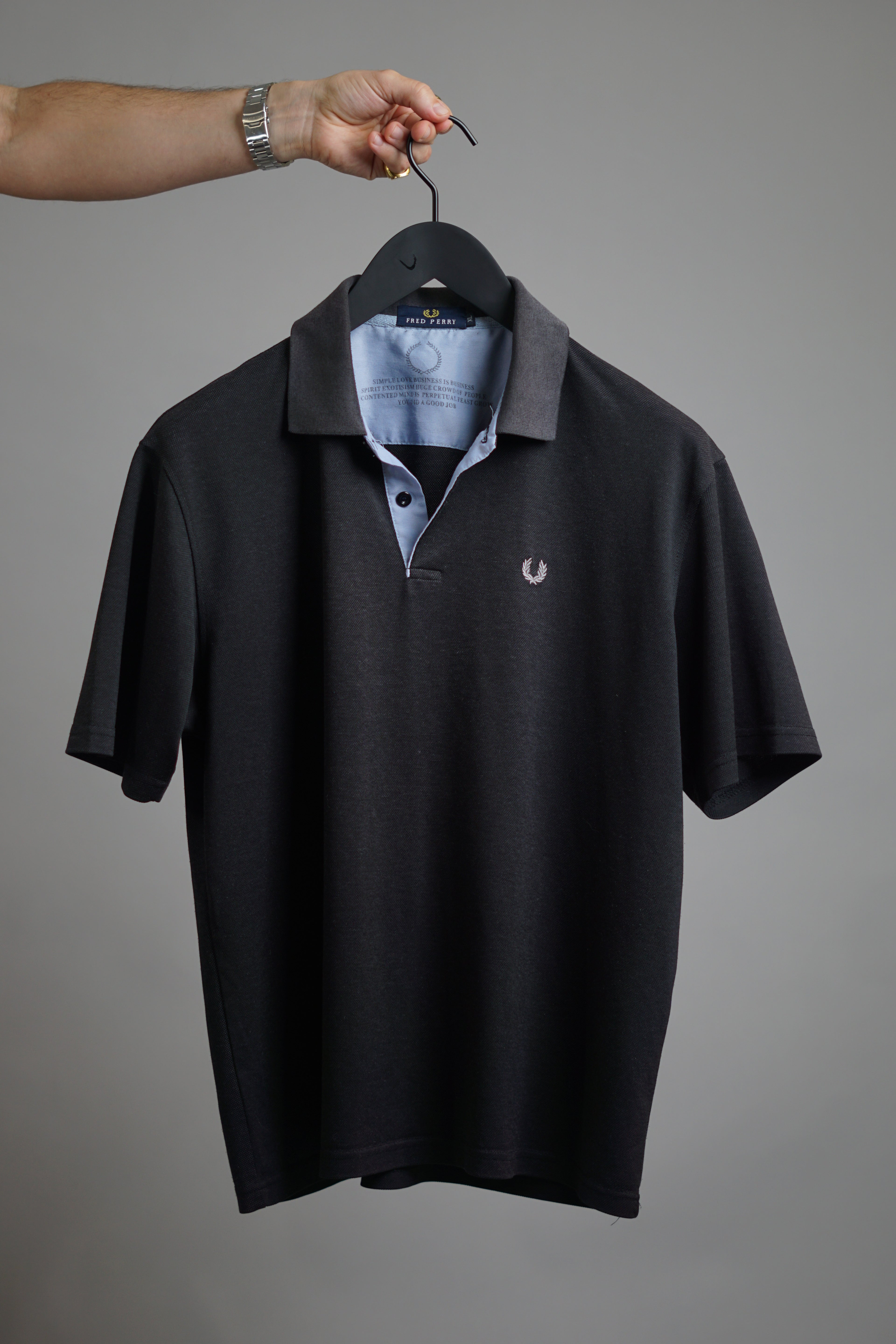 Schwarzes Poloshirt von Fred Perry