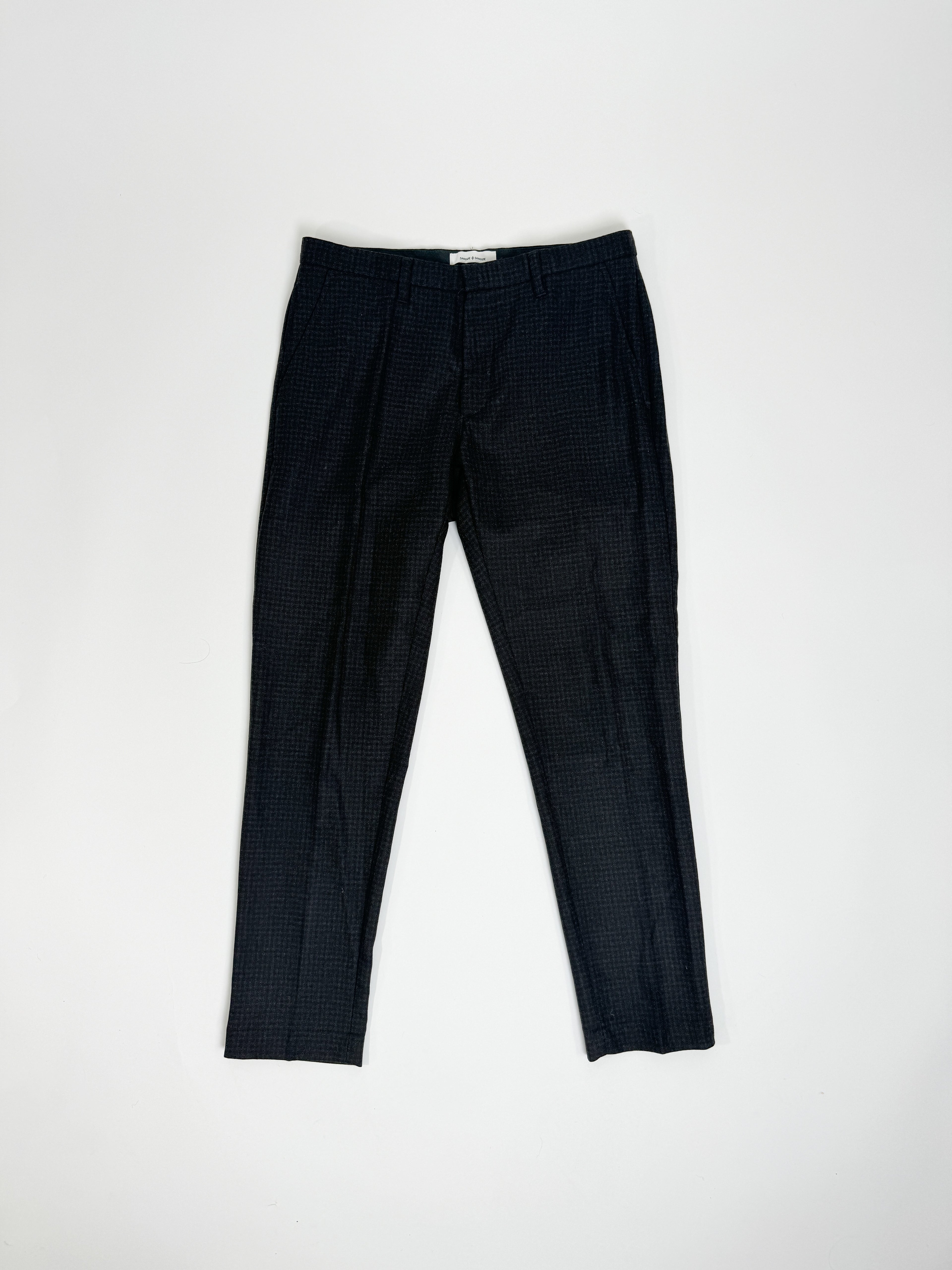 Samsøe & Samsøe Brown Checkered Wool Pants