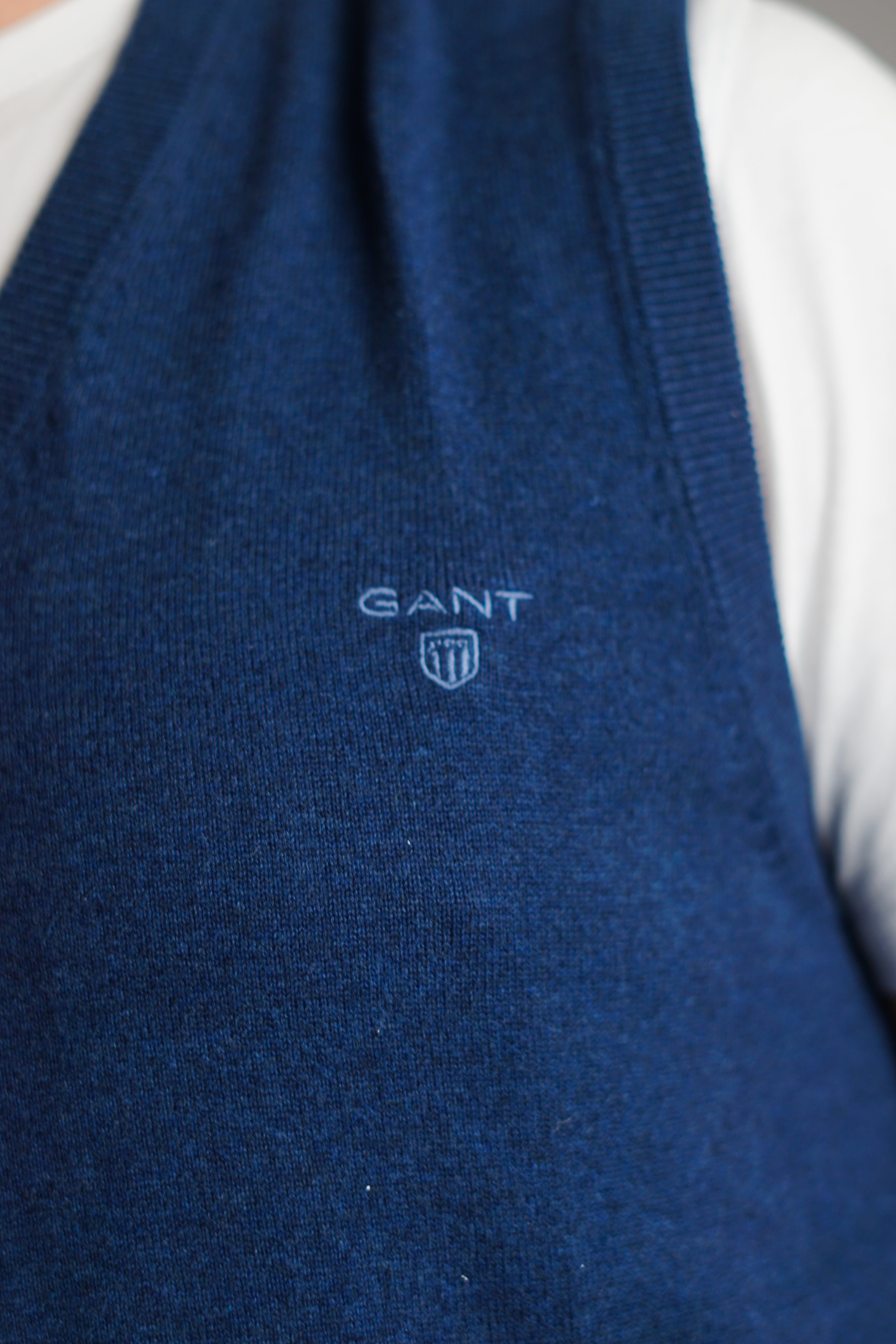 Gant Navy Knit Vest