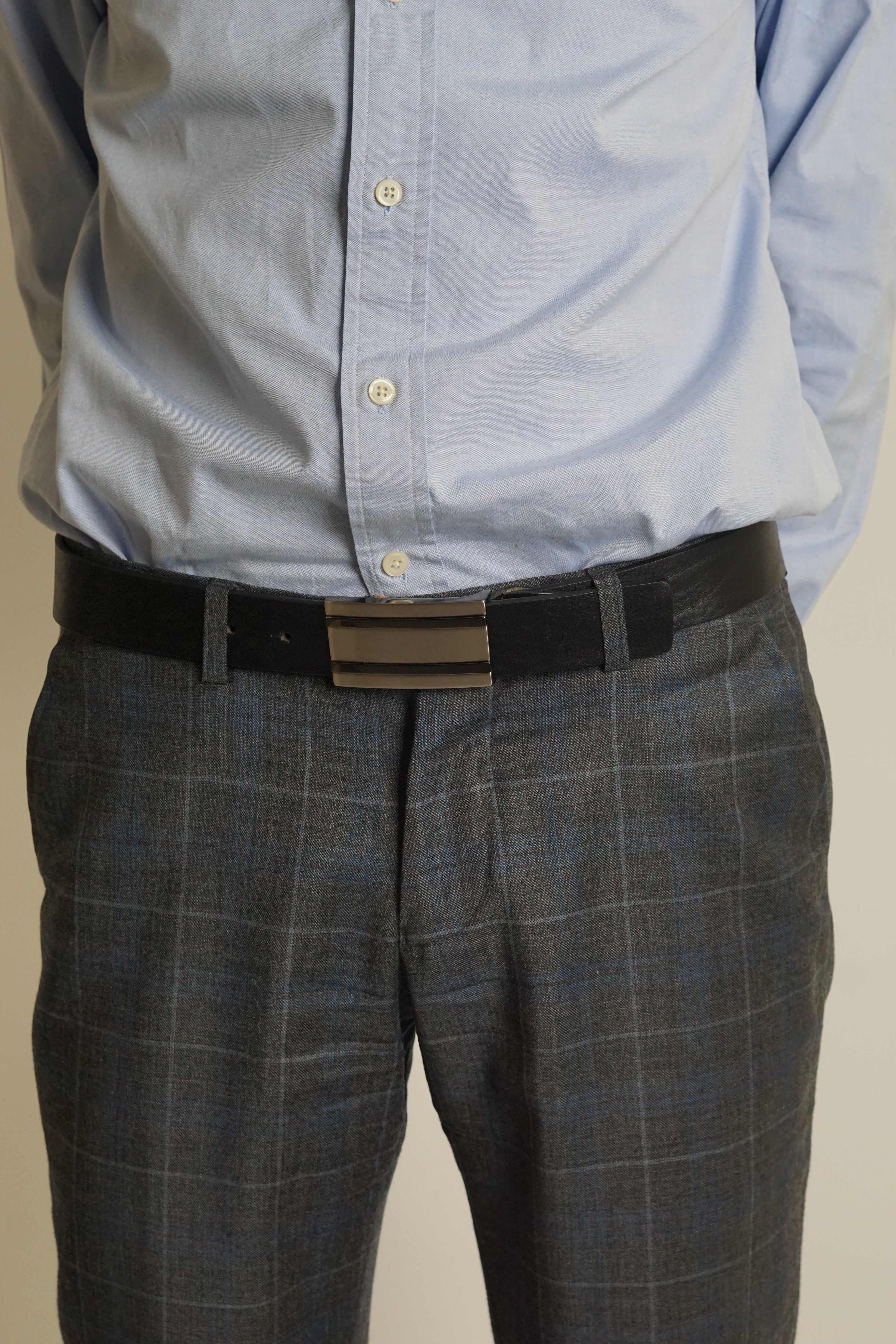 SDB Black Leather Belt