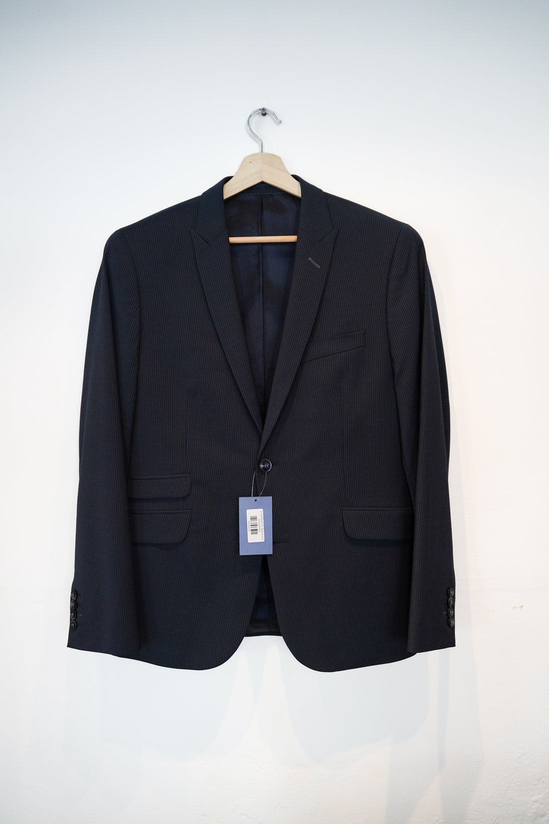 Sunwill Navy Pin Striped Suit