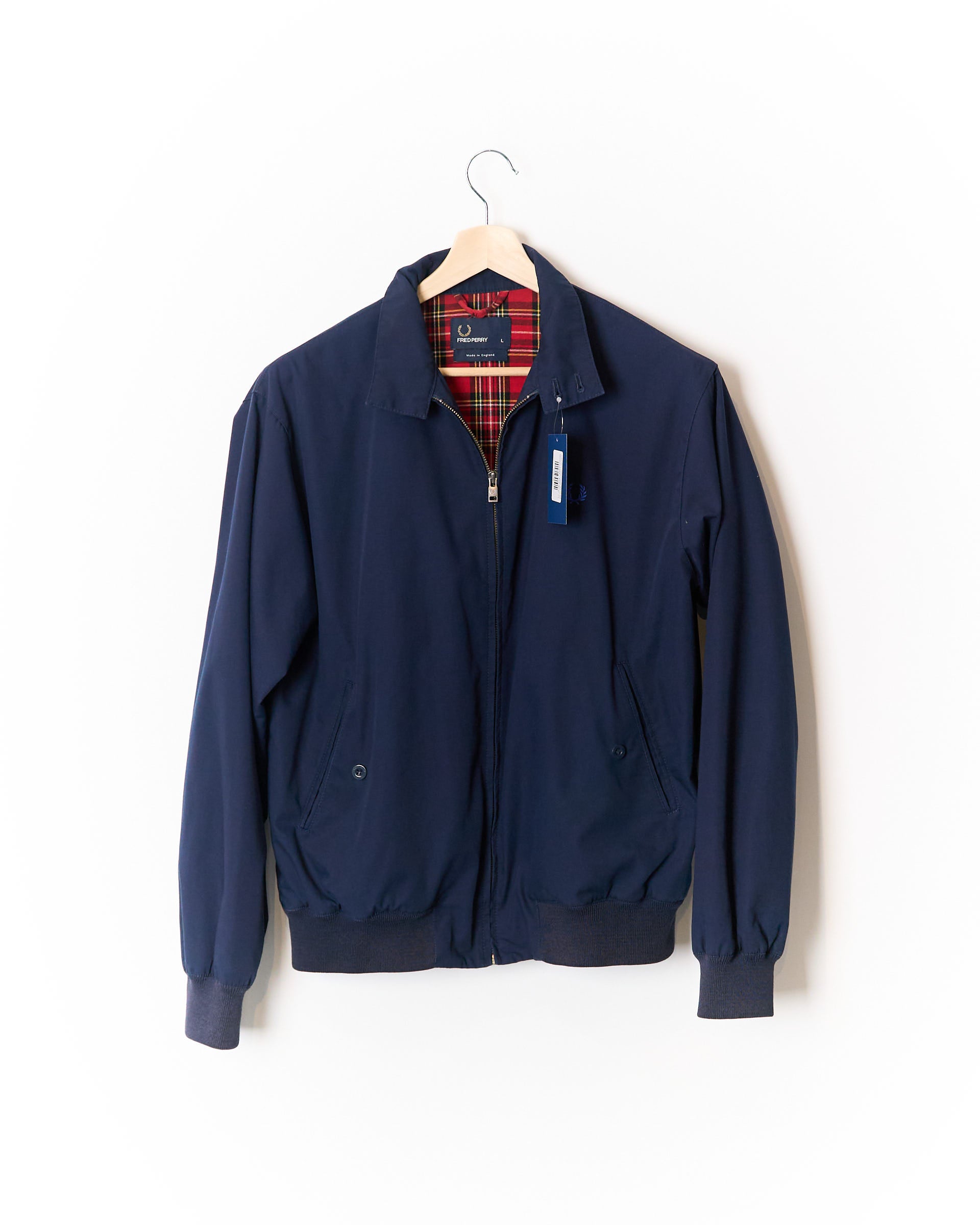 Fred Perry Navy Cotton Zip Jacket