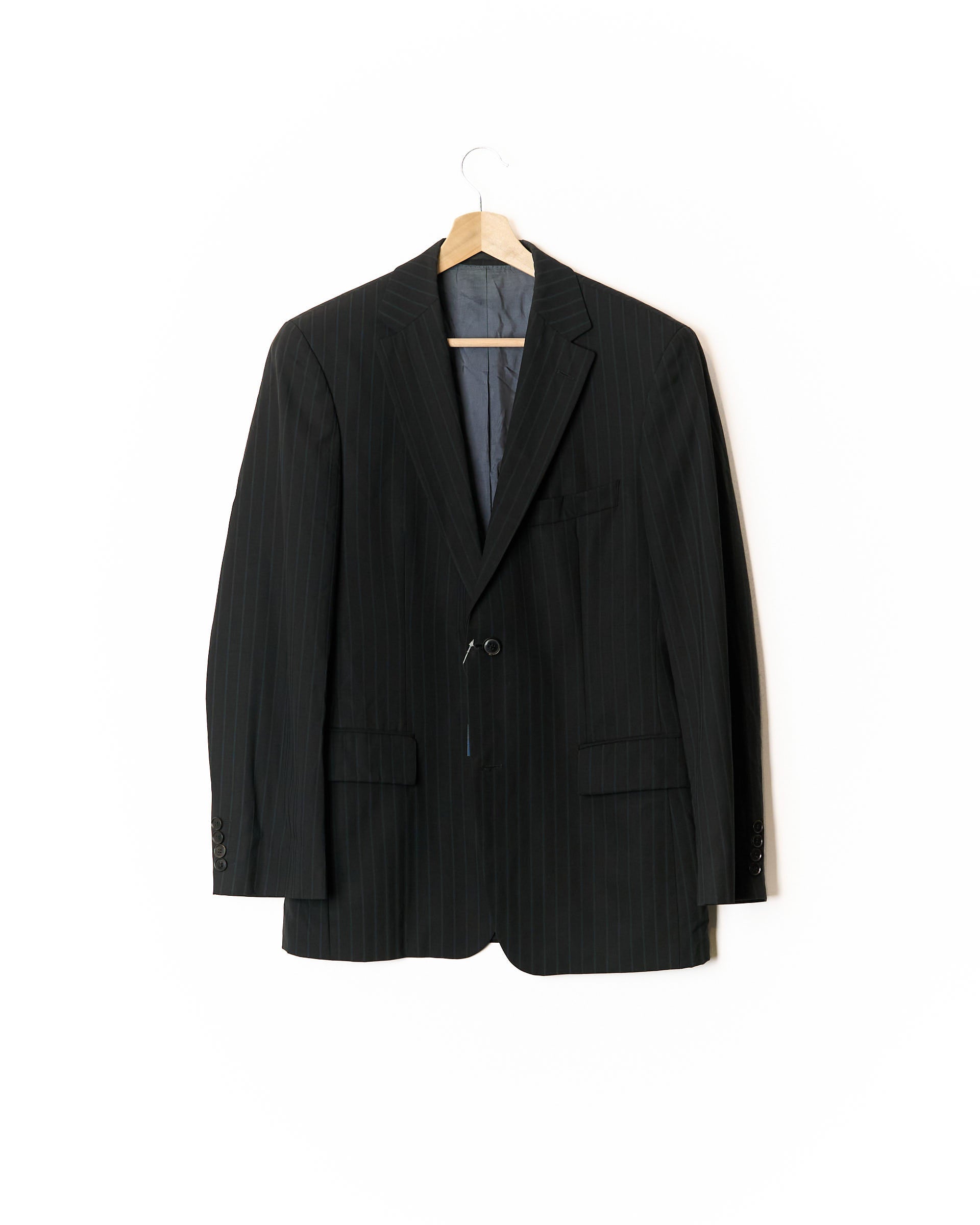 Hugo Boss Black Pinstripe Bertolucci Virgin Wool Blazer