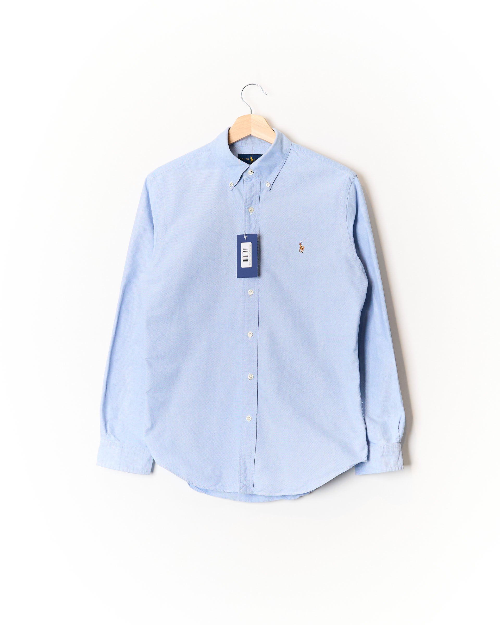 Ralph Lauren Light BlueSlim Fit Button Down Oxford Cotton Shirt