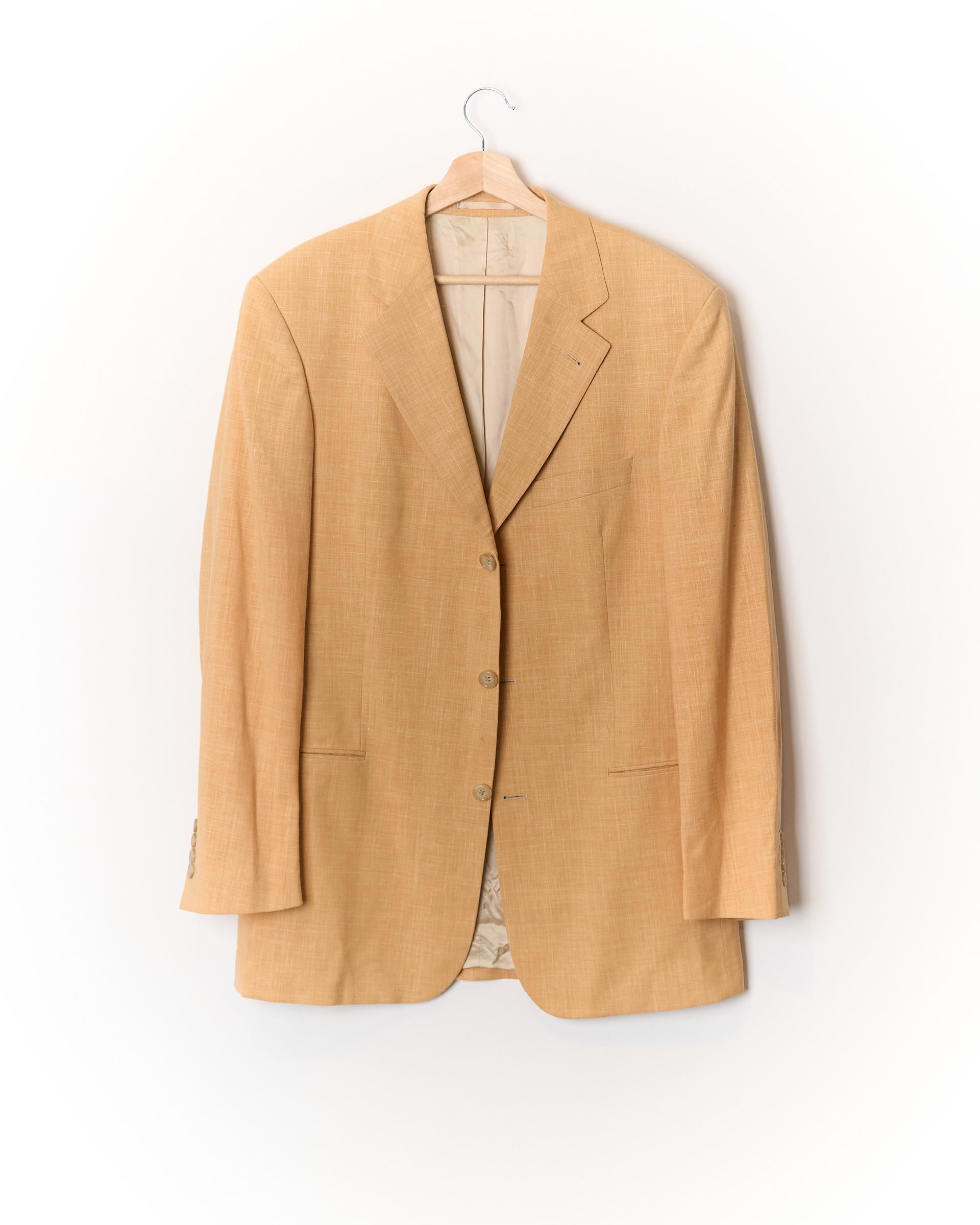 Hugo Boss Apricot Einstein Wool and Linen Sport Jacket Blazer