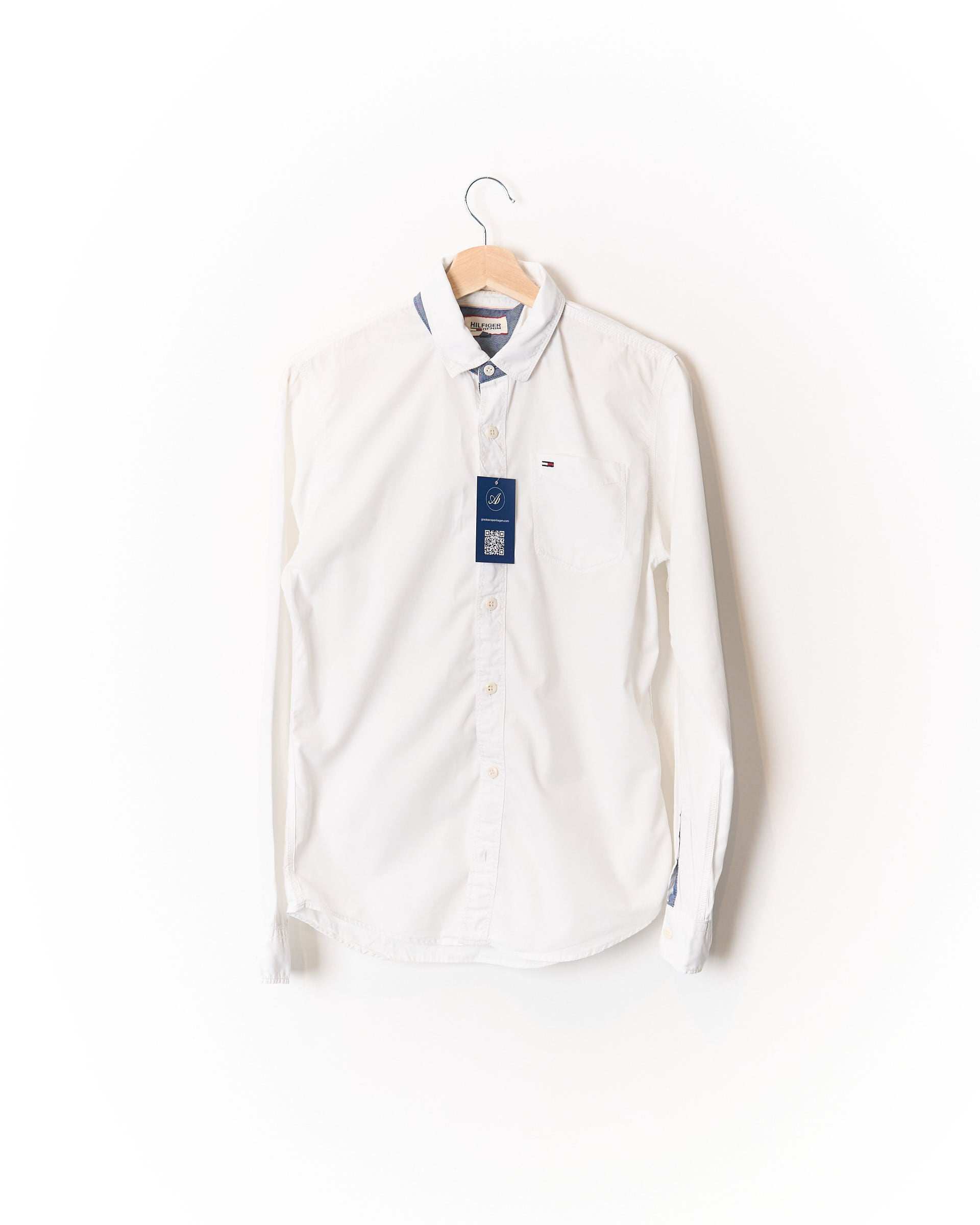Tommy Hilfiger Denim White Cotton Shirt