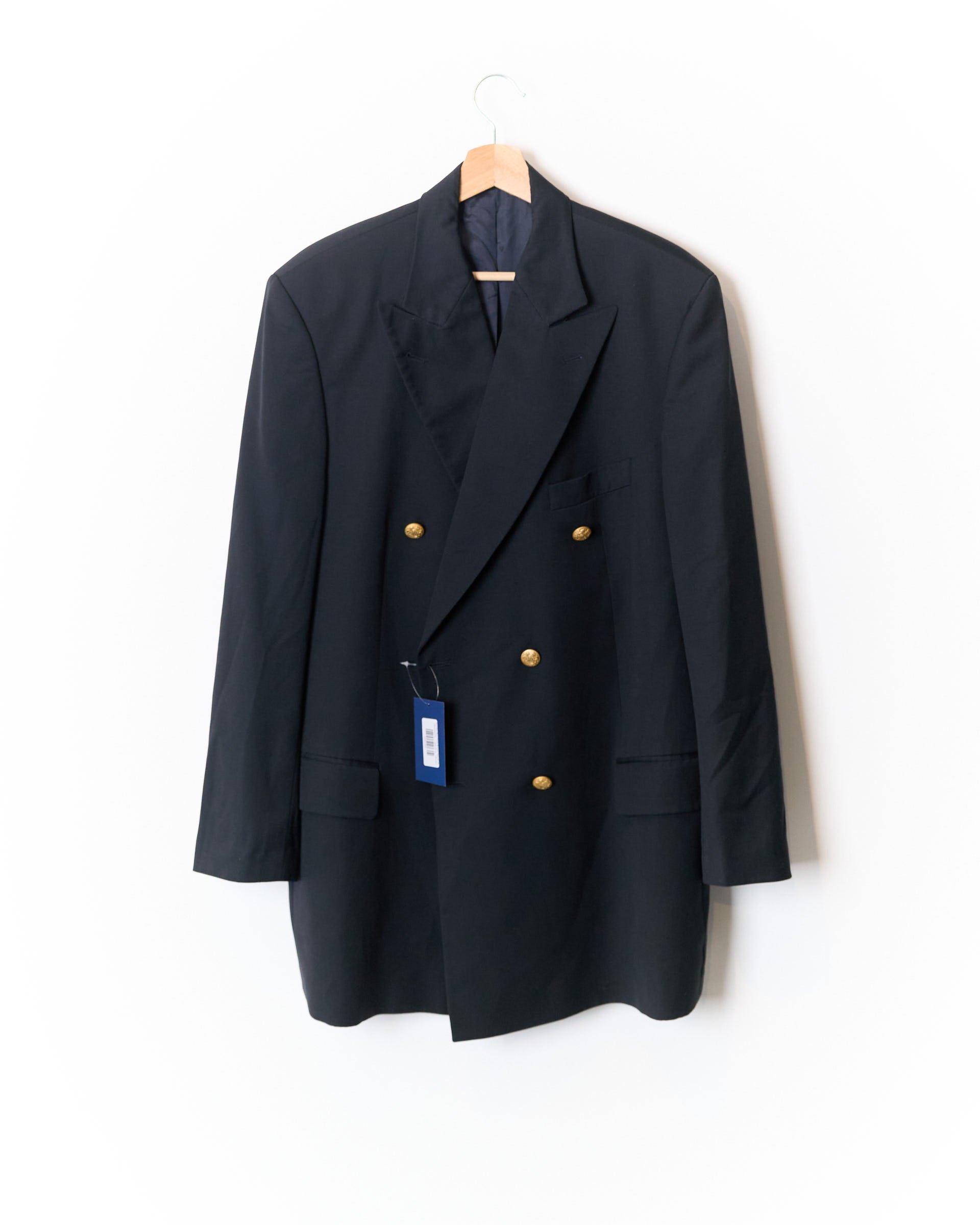 Hugo Boss Black Double Breasted Botticelli Gold Button Virgin Wool Blazer