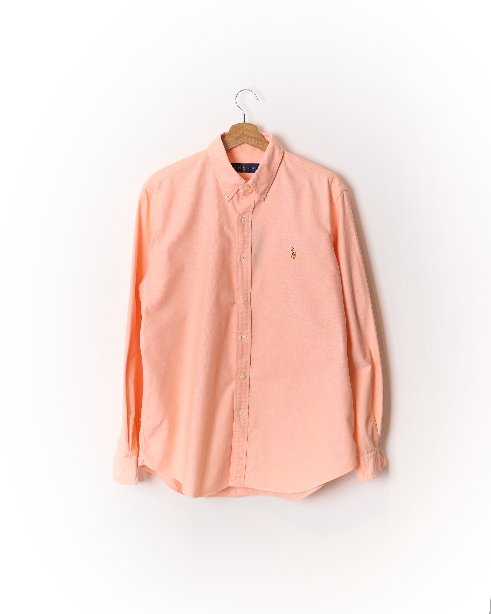 Ralph Lauren Peach Button Down Cotton Shirt
