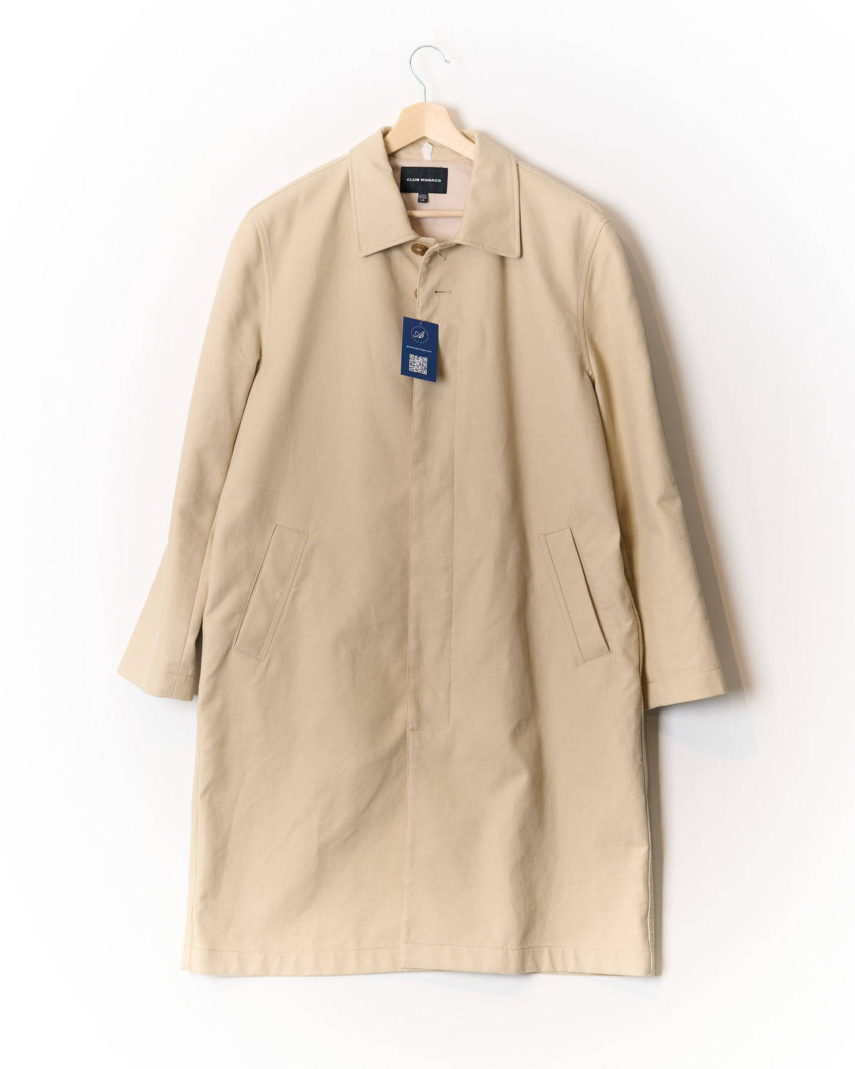 Club Monaco Beige Full Lenght Cotton Coat