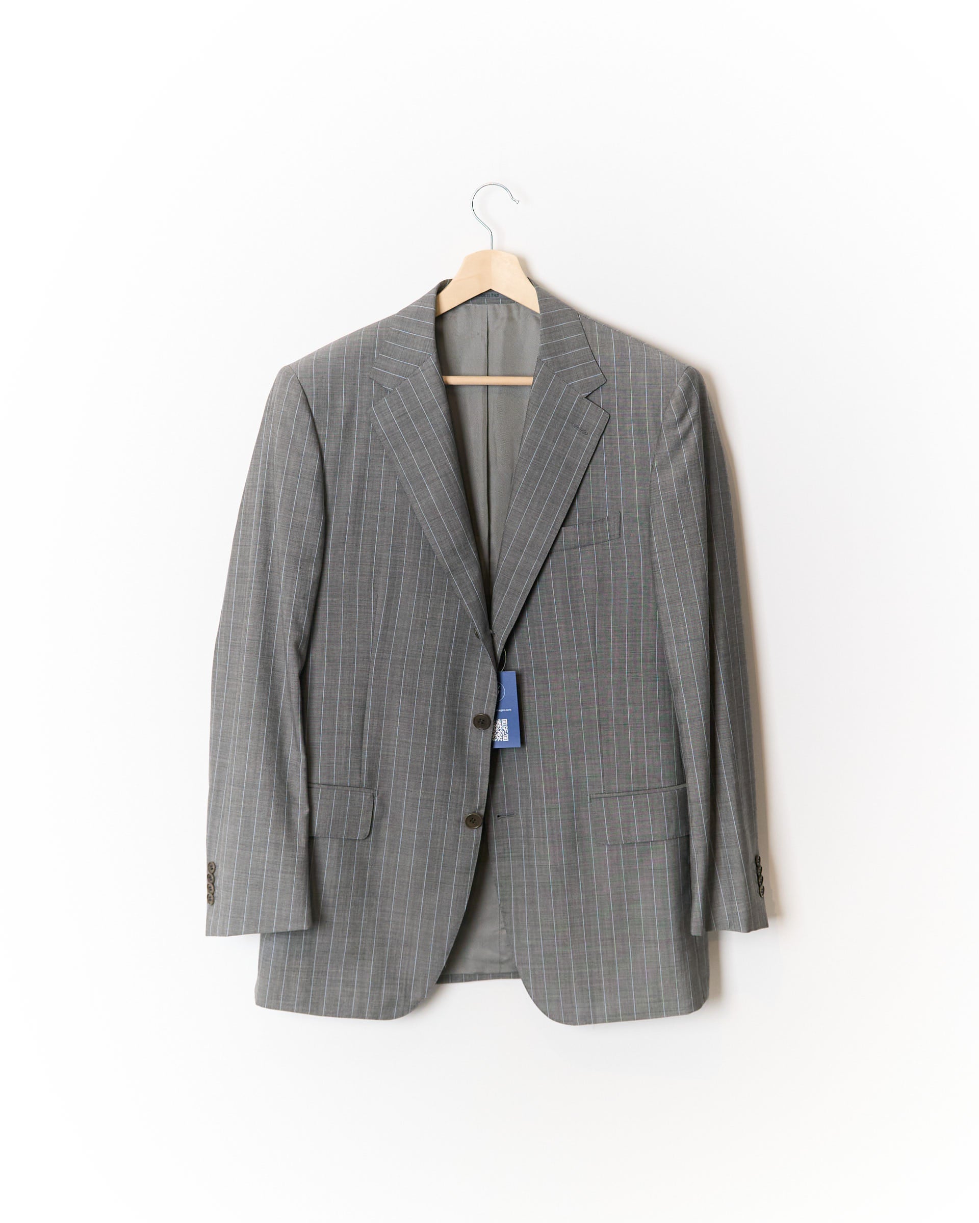 Cantarelli Grey Striped Sport Jacket Cotton Blazer