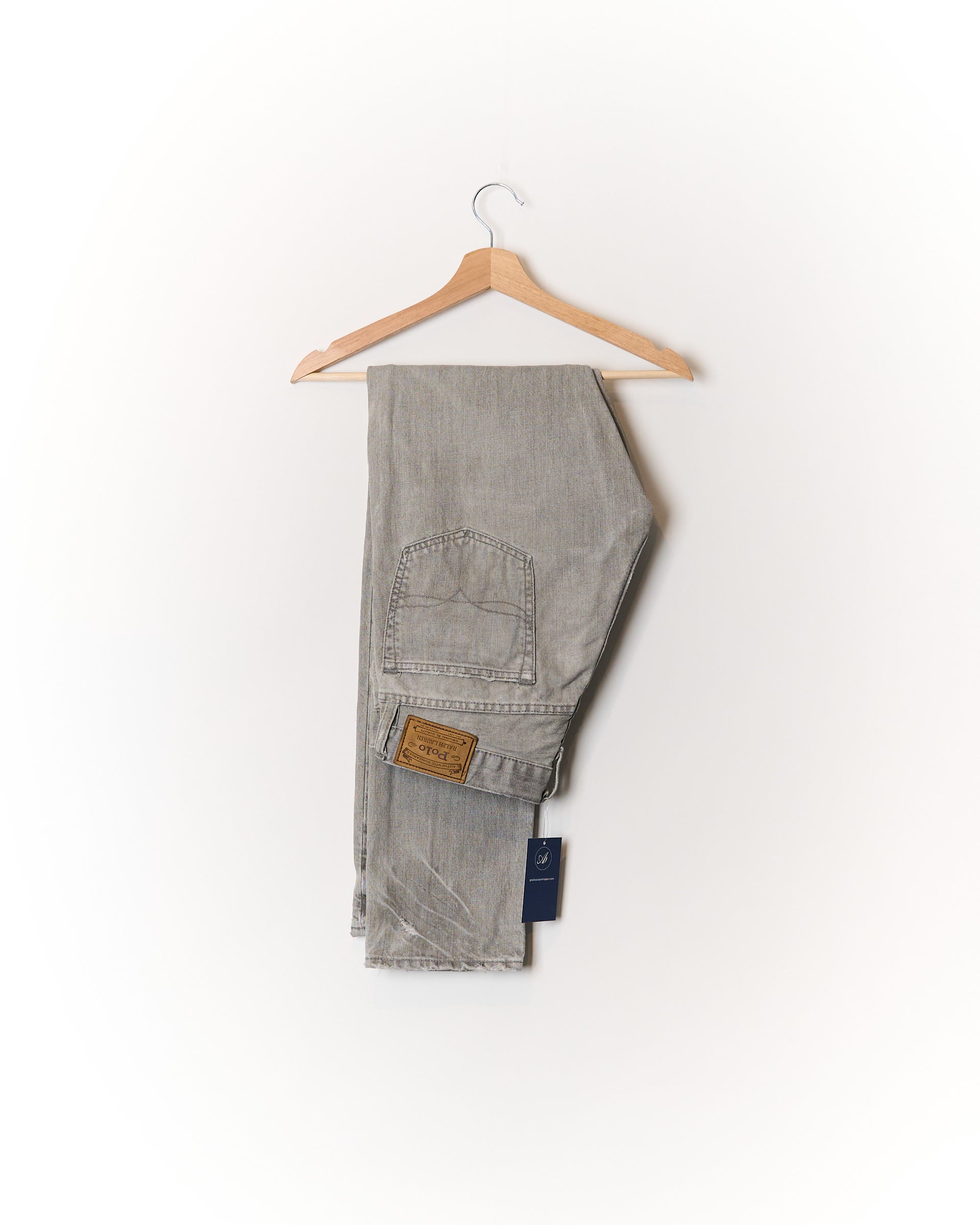 Ralph Lauren Barrington Gray Cotton Jeans