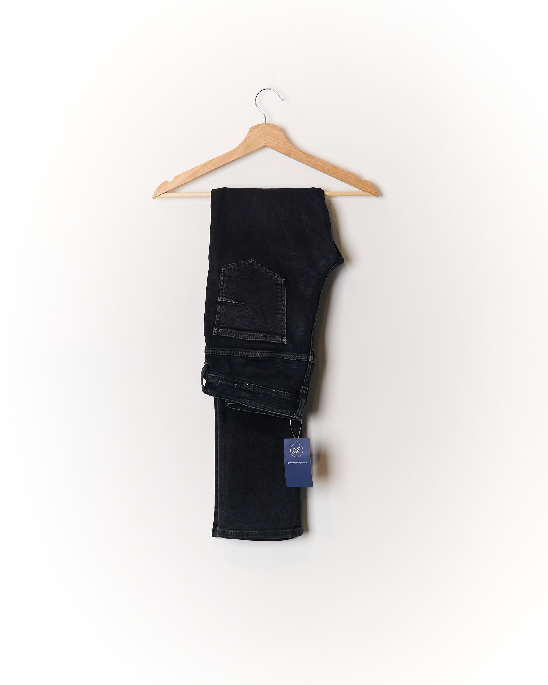 Mauro Grifoni Washed Black Rocco Cotton Jeans