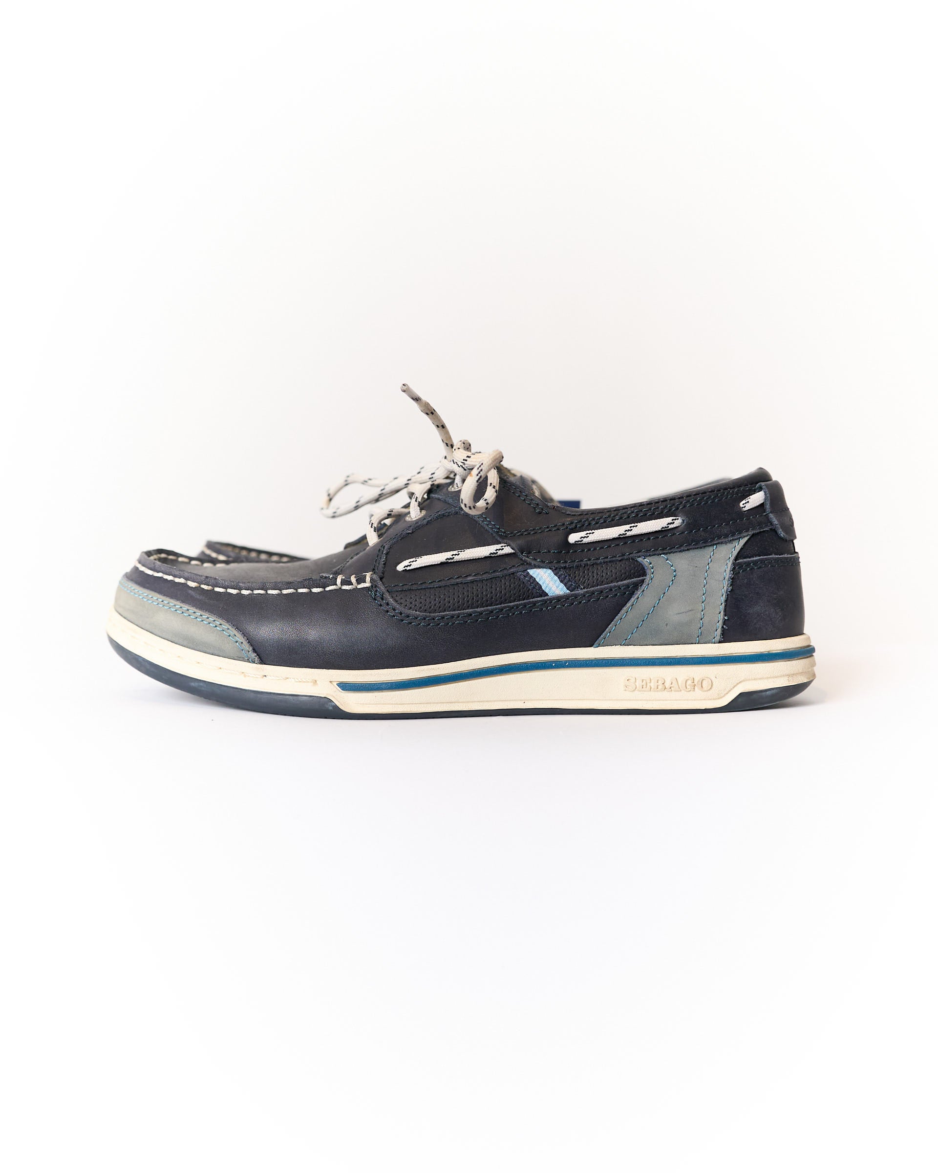 Sebago Navy Triton 3-Eye Sailor Shoe