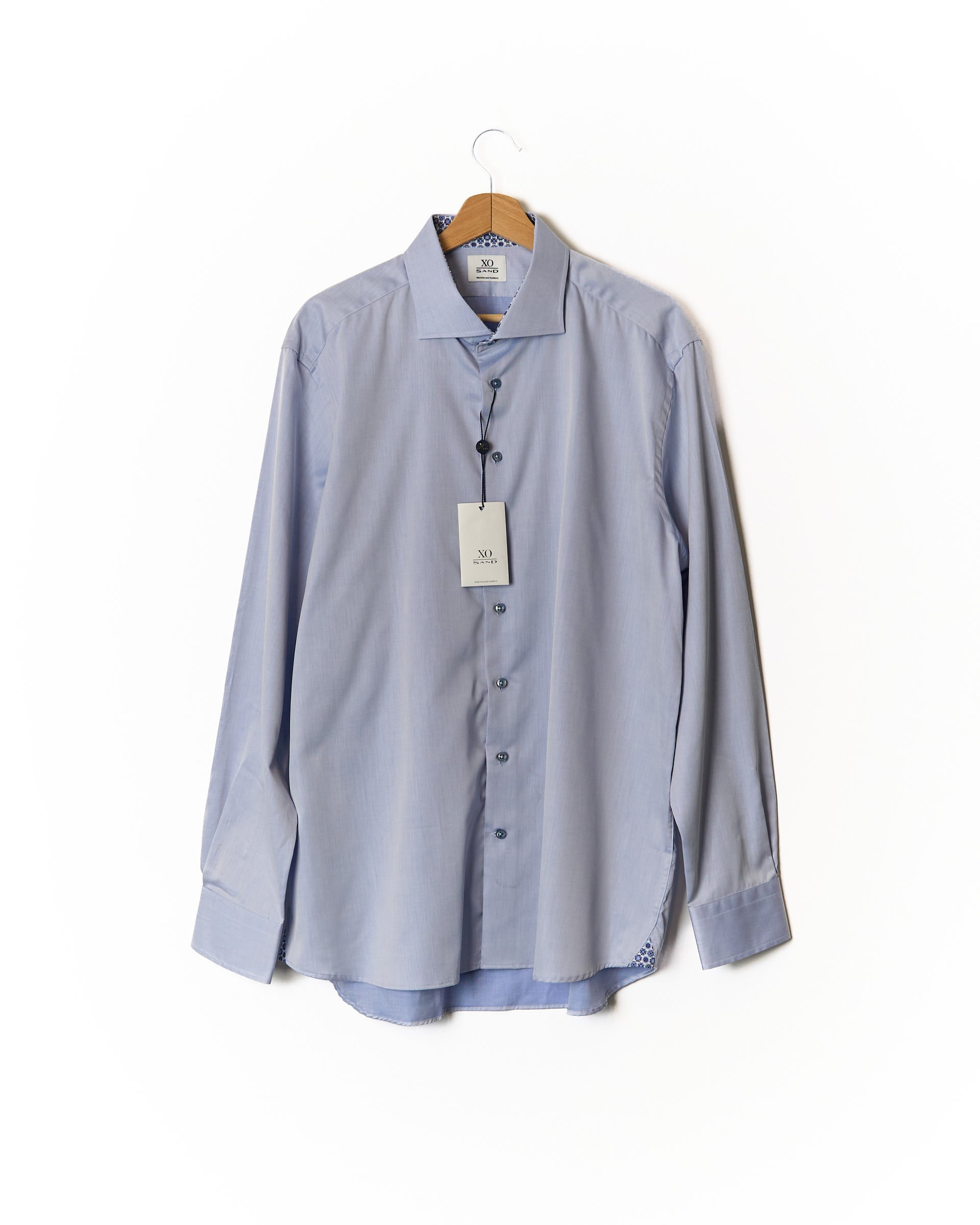 Sand Copenhagen XO Light Blue Regular Cotton Business Shirt