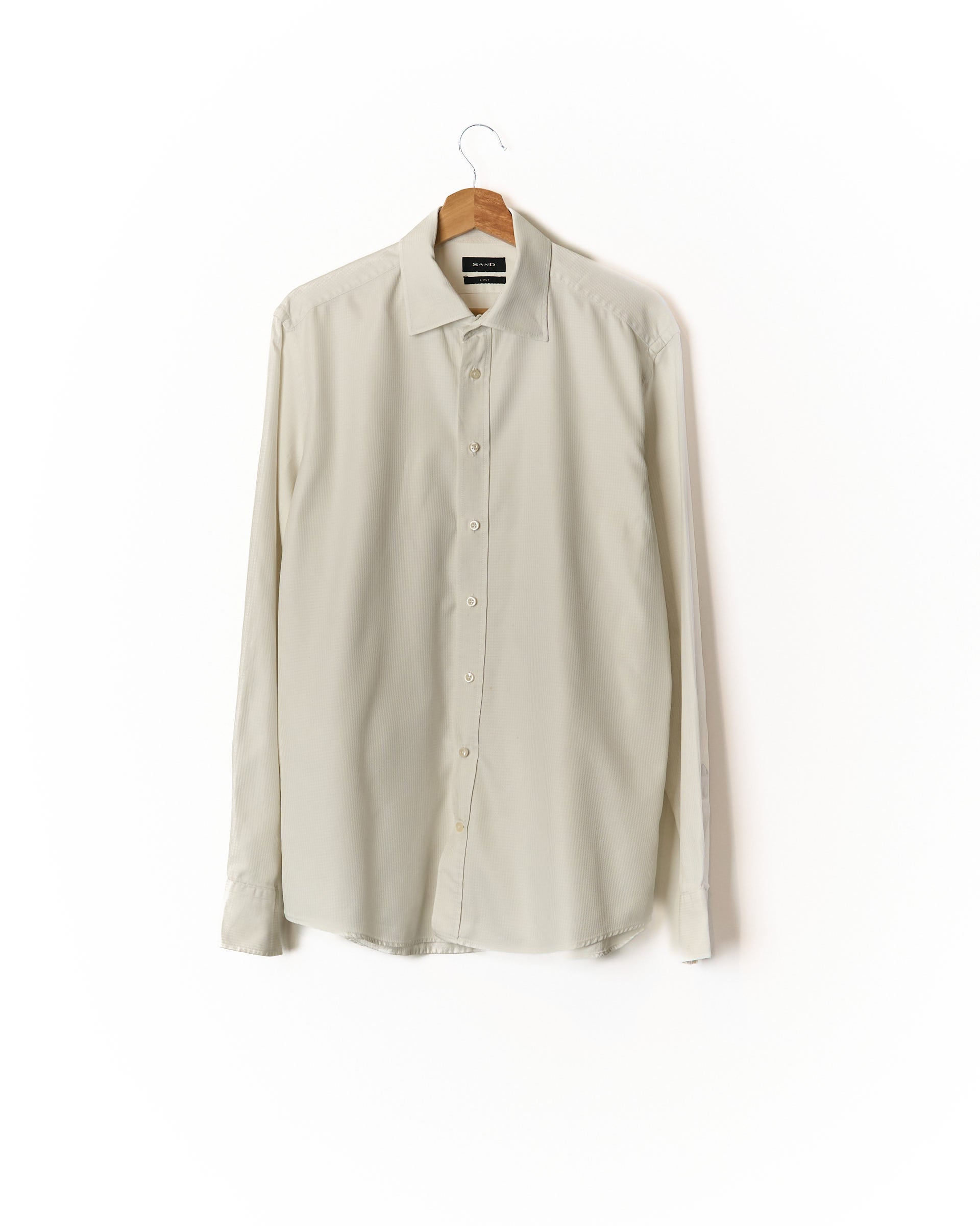 Sand Copenhagen White 2 Ply Cotton Business Shirt