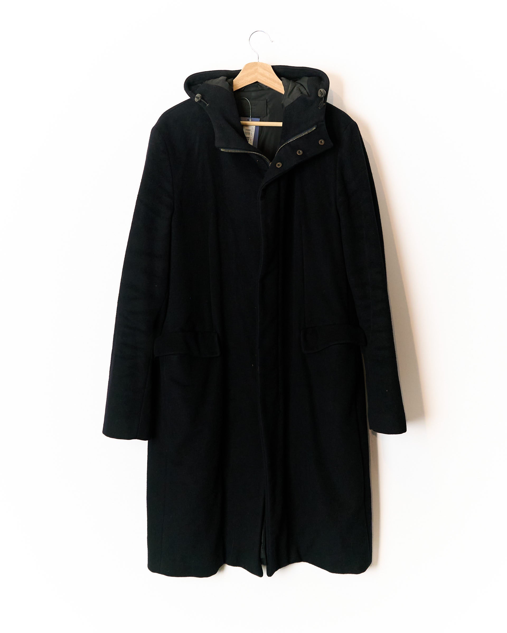 Prada Black Wool and Cashmere Coat