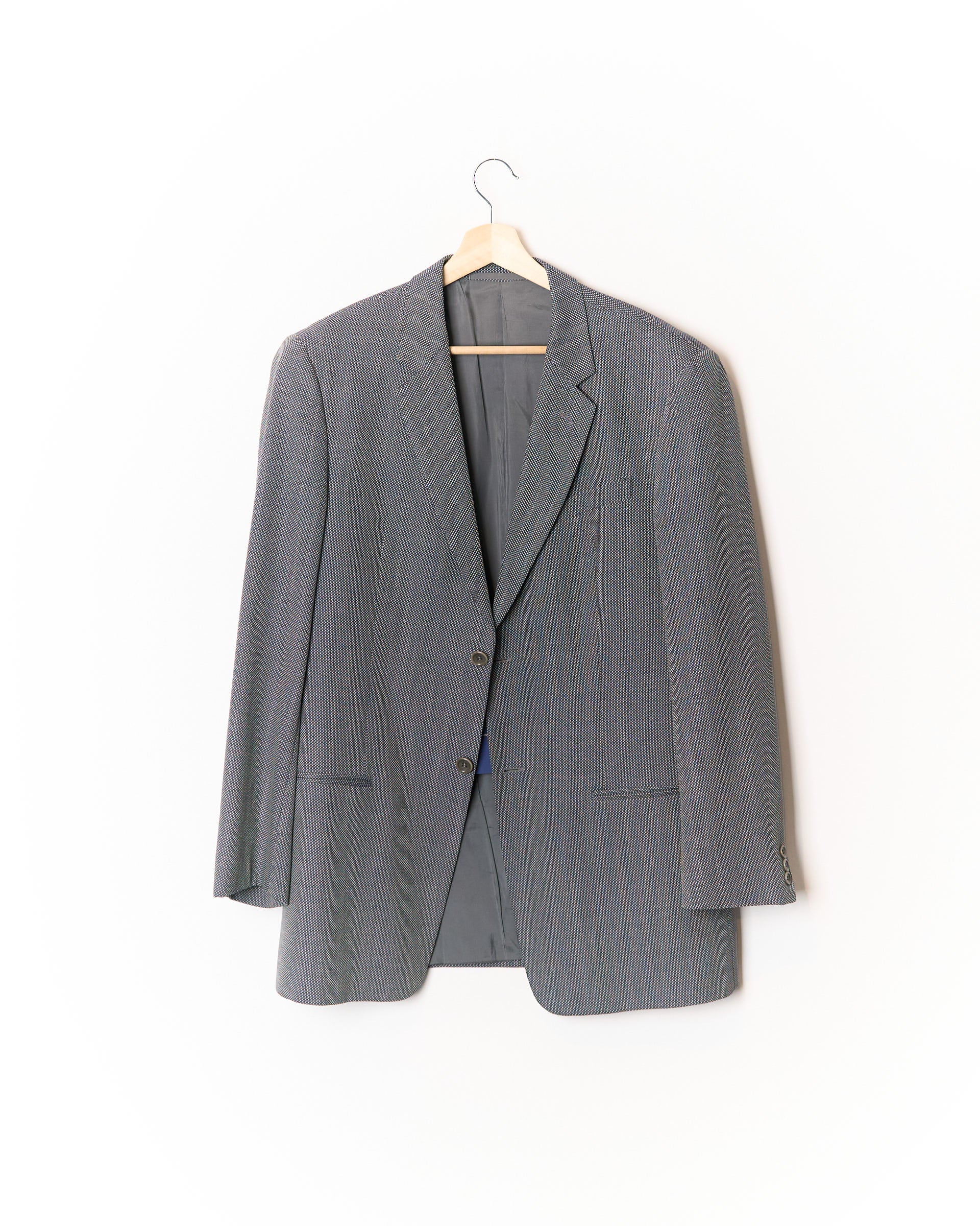 Giorgio Armani Grey Wool and Silk Blazer