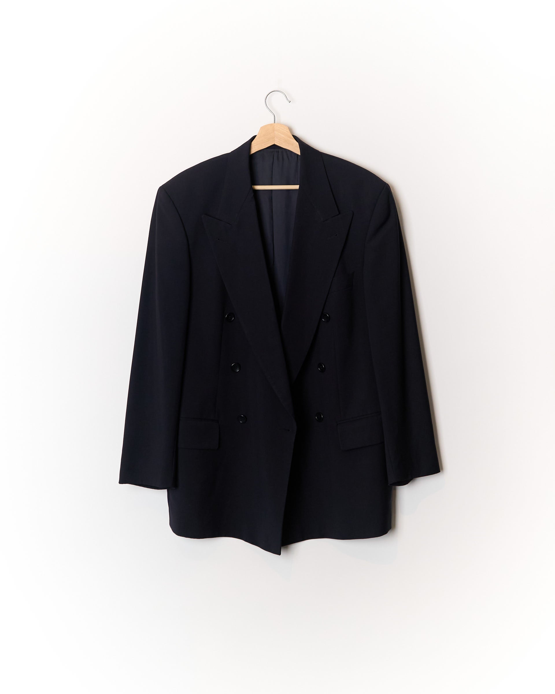 Hugo Boss Navy Zeus/Akropolis Double Chested Virgin Wool Blazer