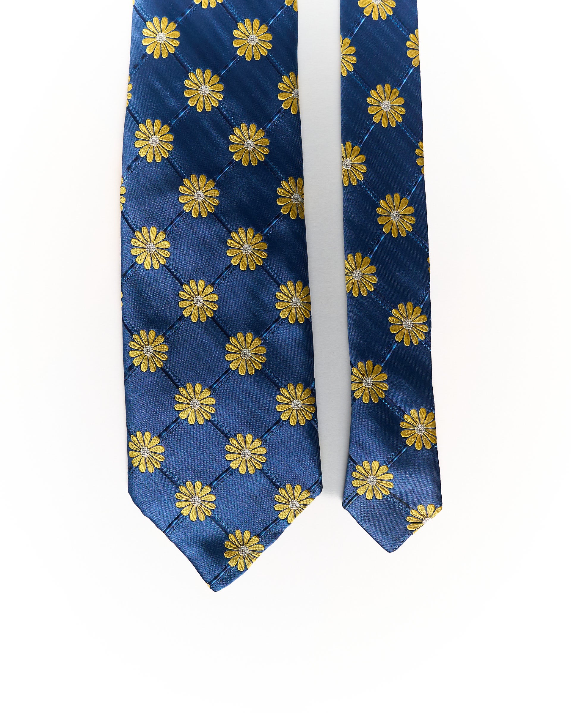 Kenzo Homme Blue Daisy Silk Tie