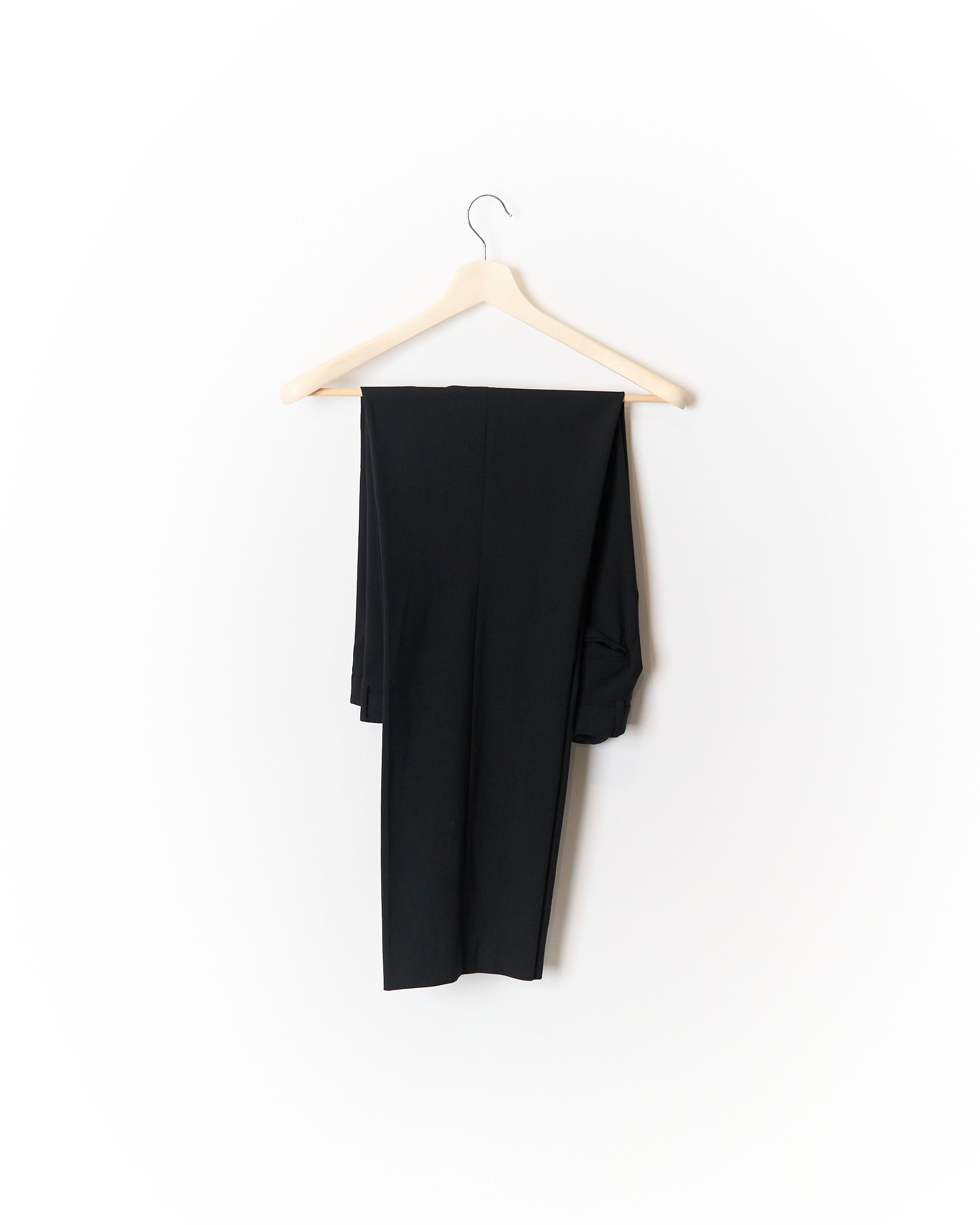 Riley Black Anzug aus Wolle mit geradem Bein