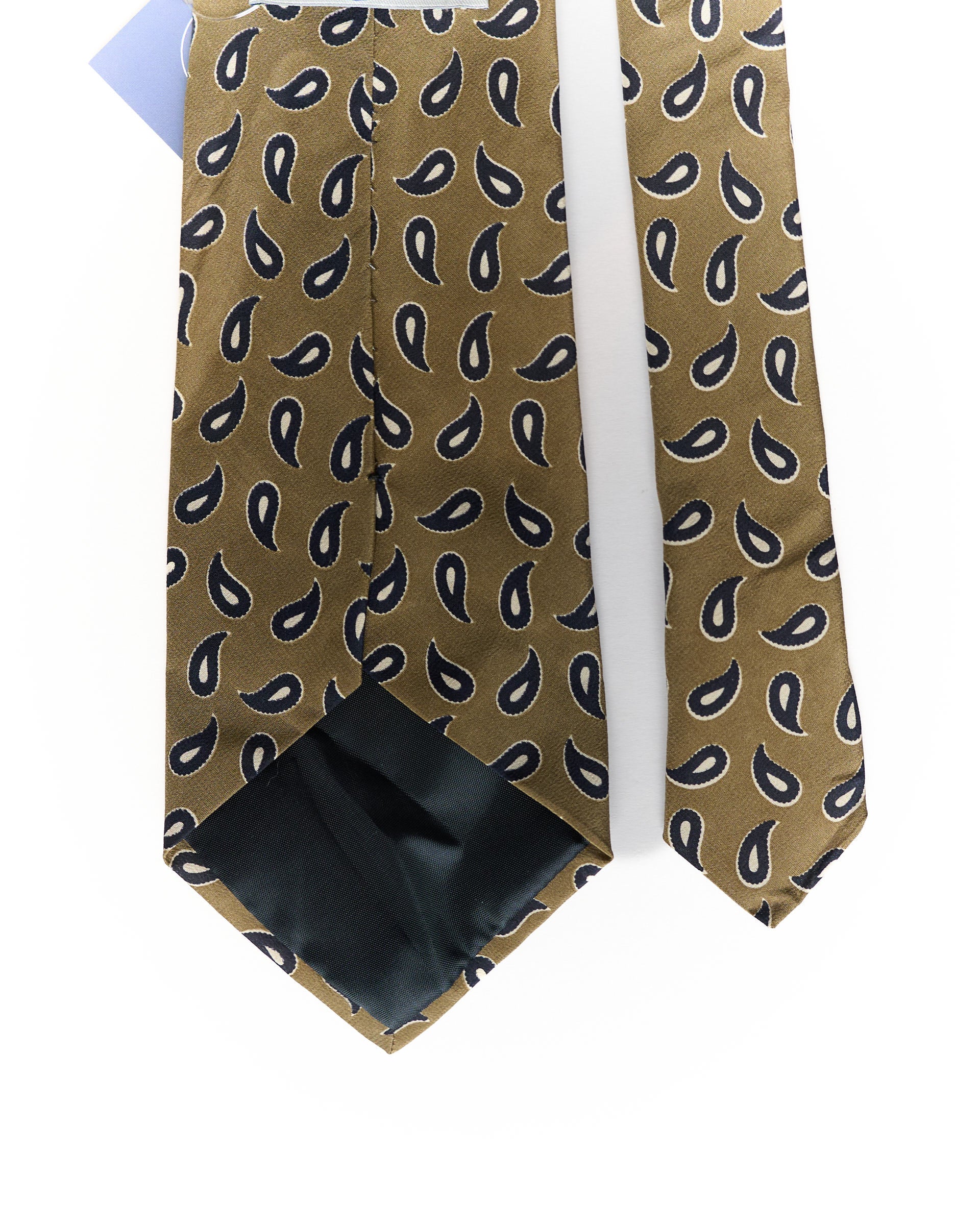 Ultimo Brown and Navy Paisley Tie