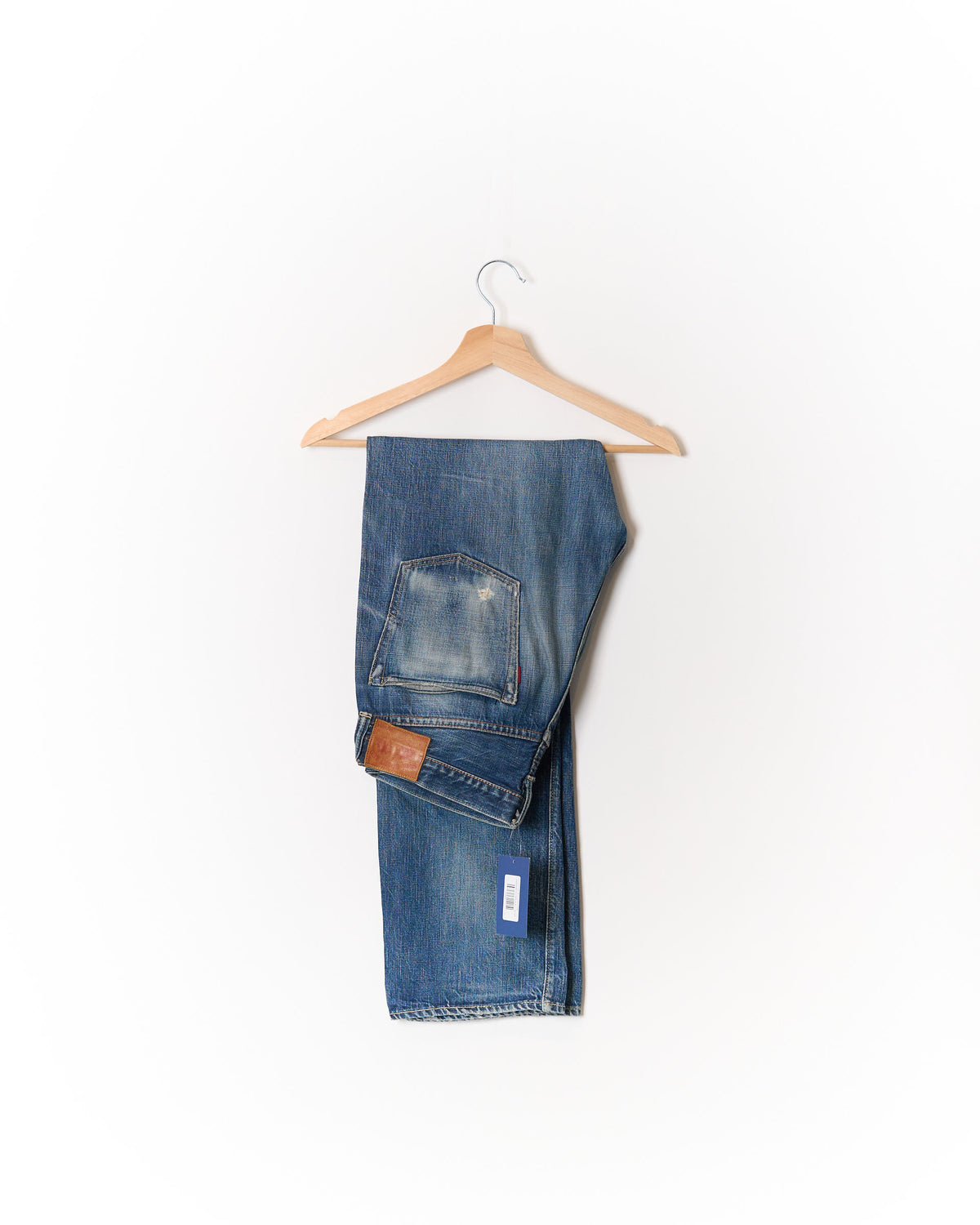 Full Count Osaka Blue Washed Straight Leg Jeans