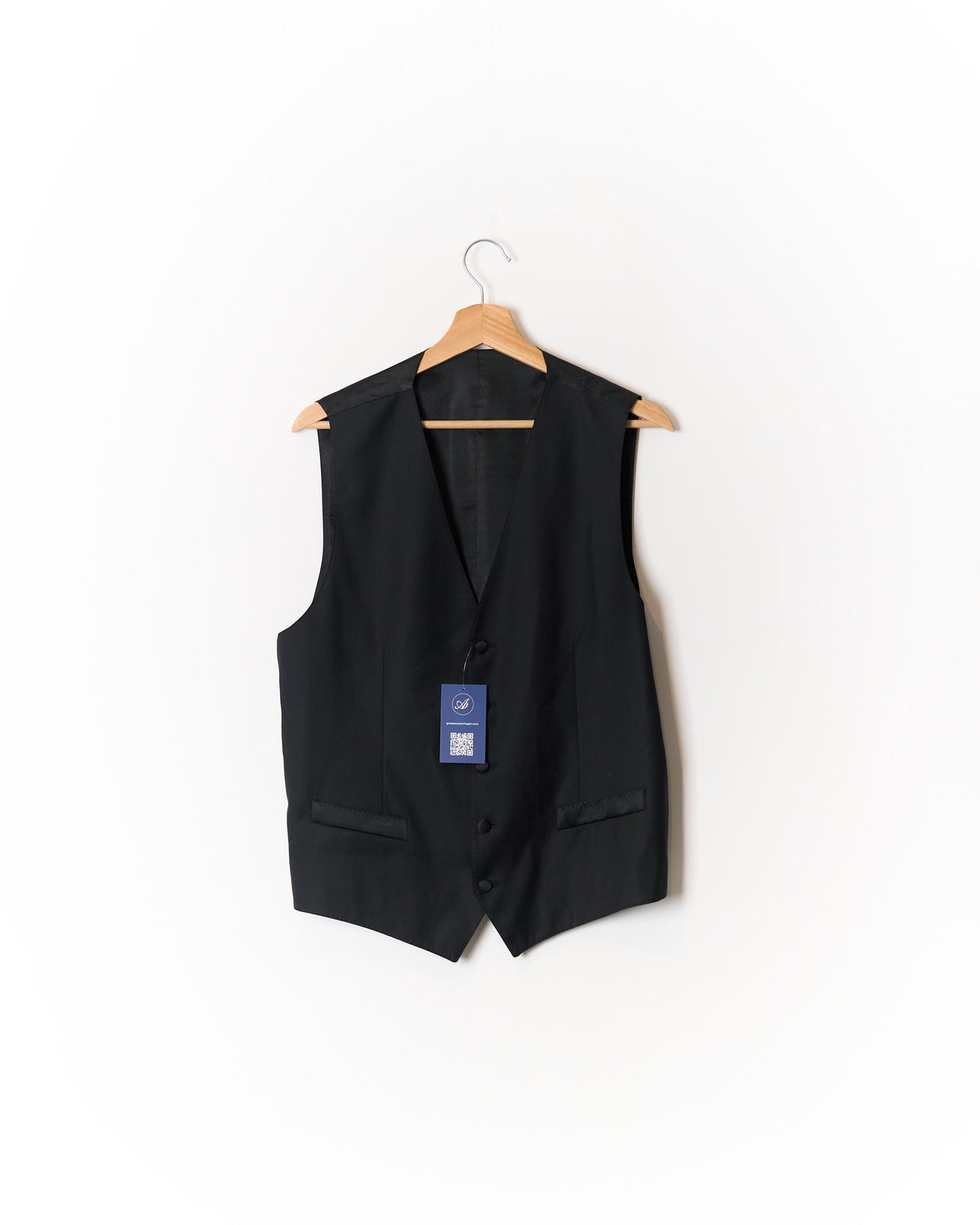 Dolce & Gabbana Black Virgin Wool and Silk Waistcoat