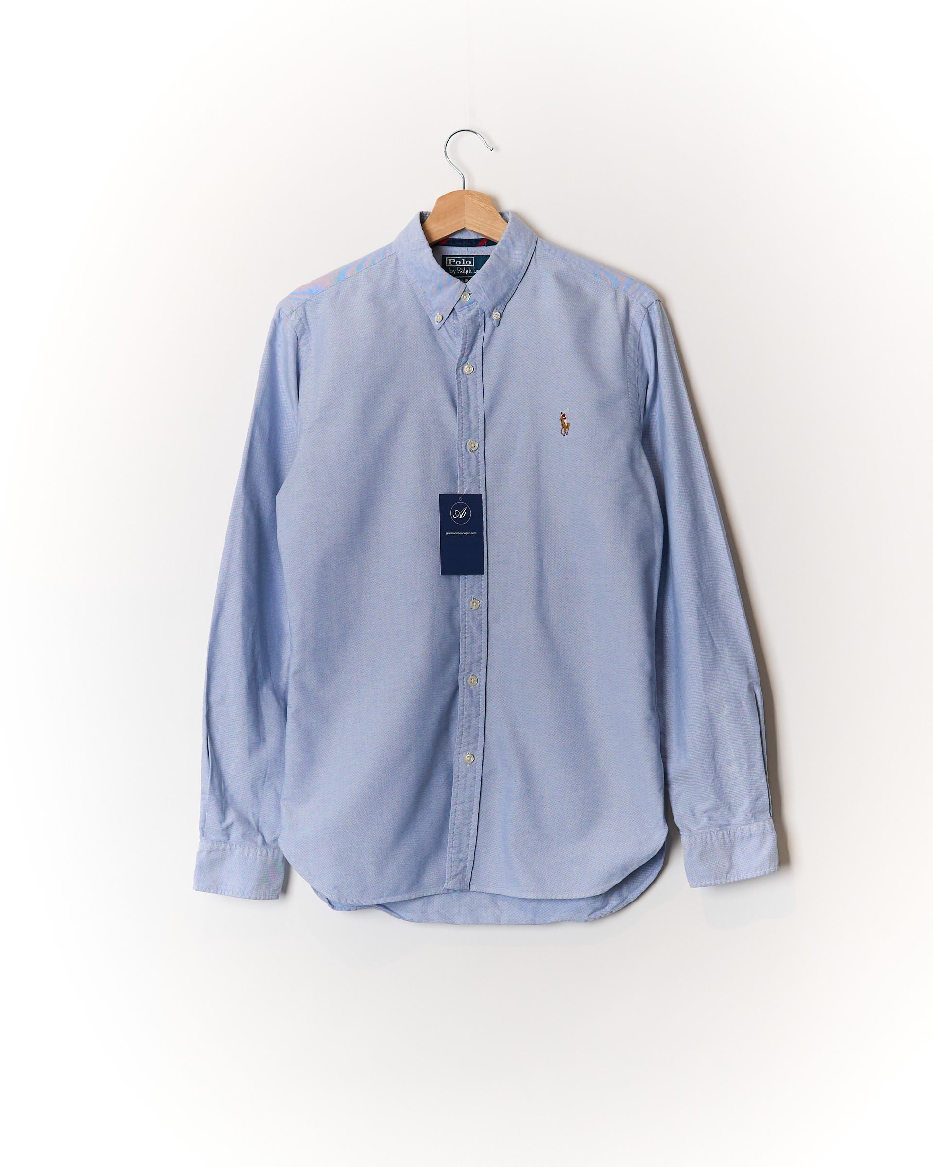 Polo Ralph Lauren Light Blue Slim Fit Button Down Cotton Oxford Shirt