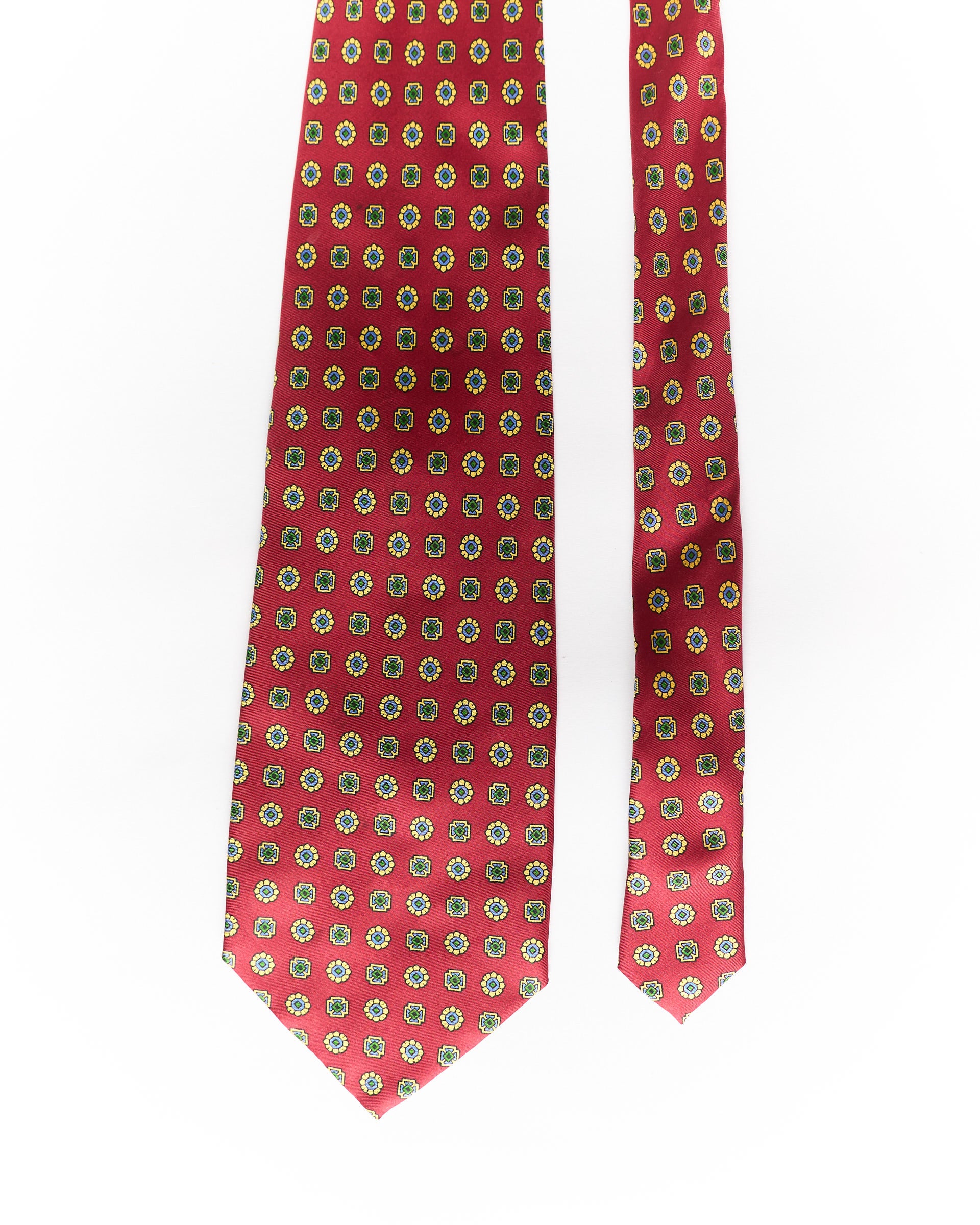 Brunoviola Red Dotted Silk Tie