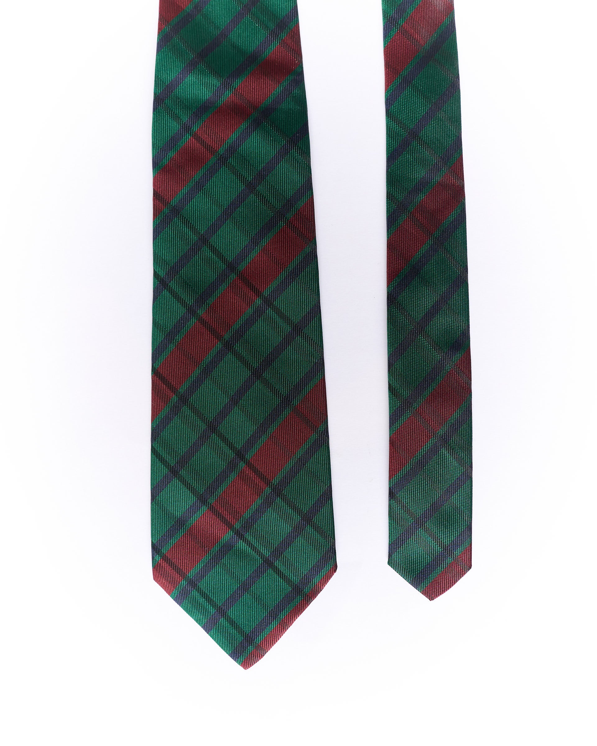 Gant Green, Red and Navy Checkered Silk Tie