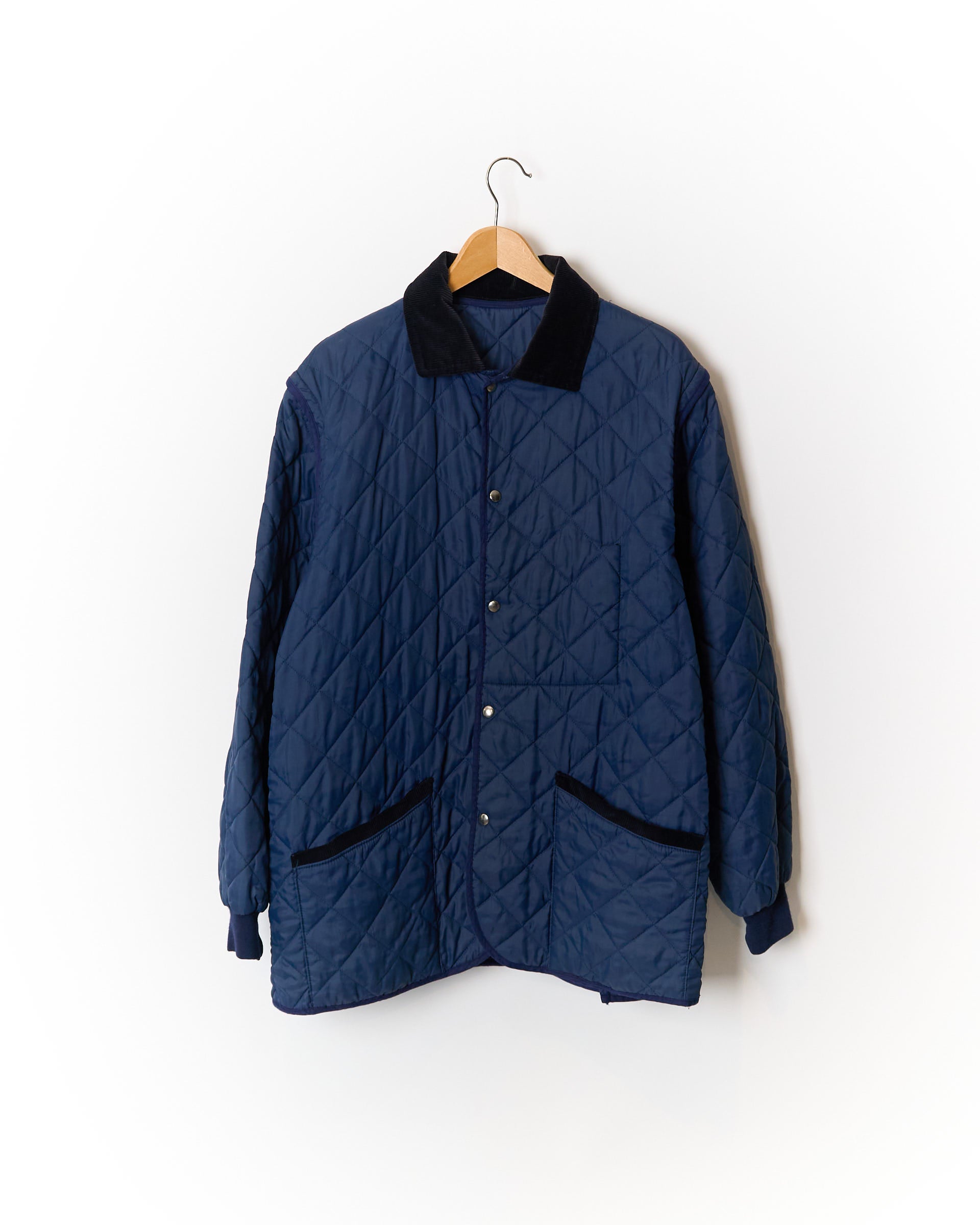 Navy Detachable Sleeves Wind Breaker