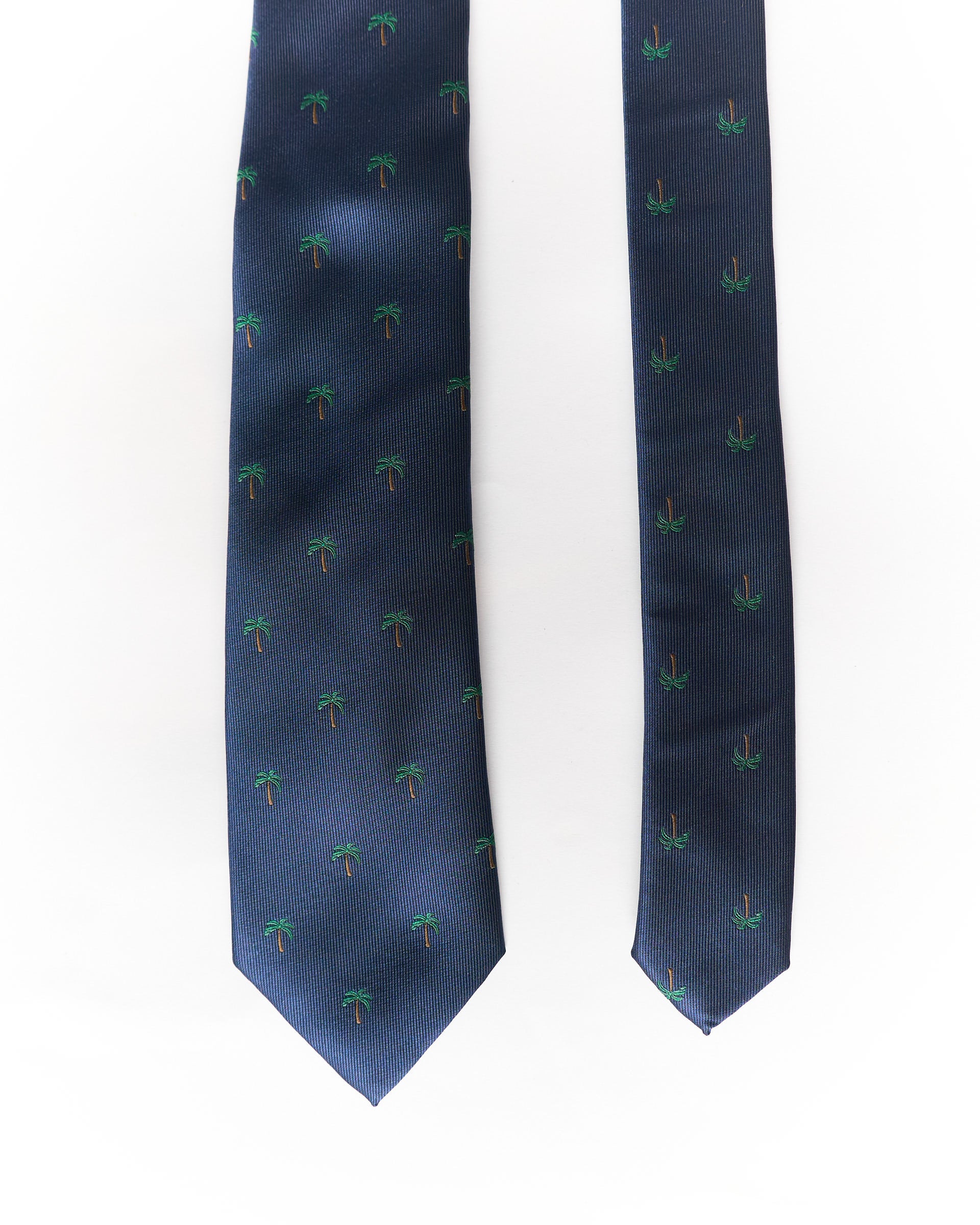 Sprezza Navy Palm Print Tie