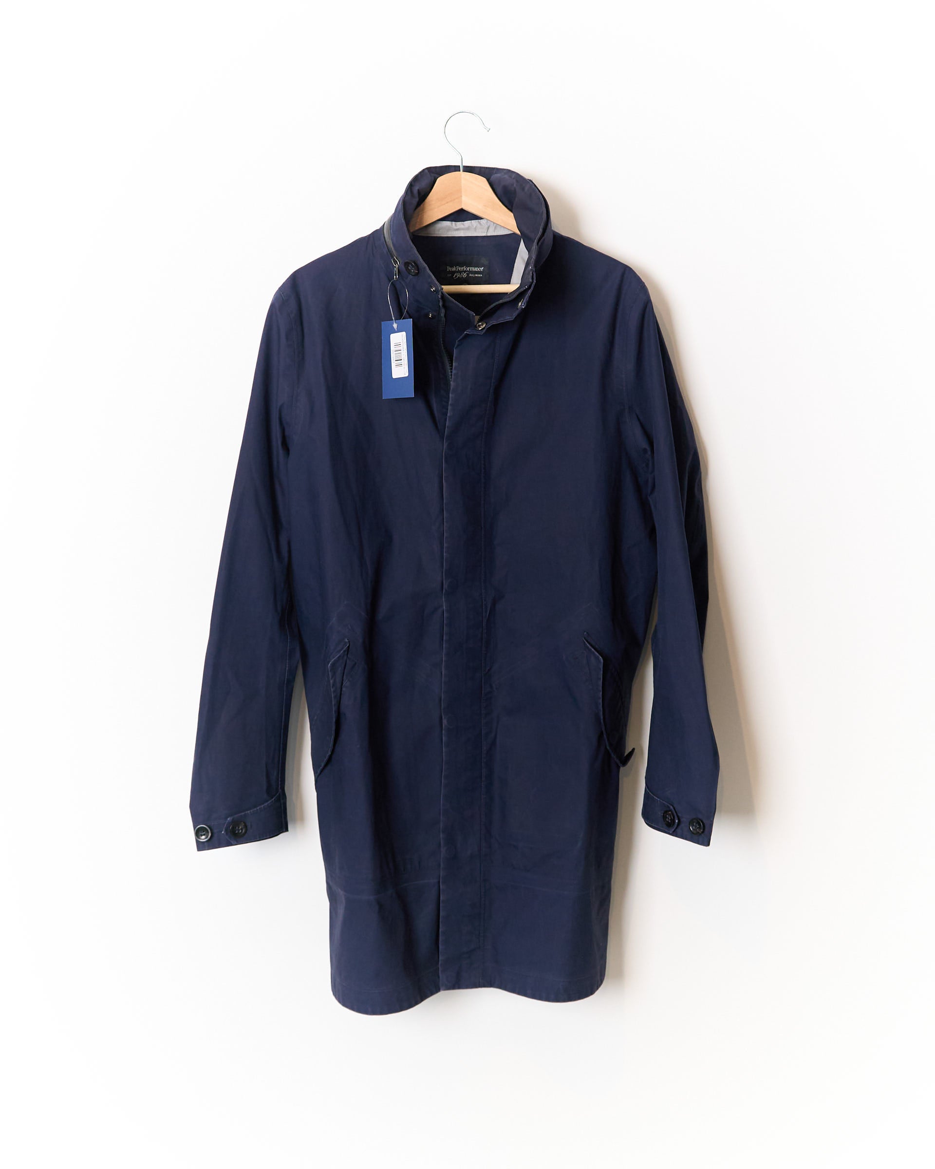 Peak Performance Navy Parkes C Coat