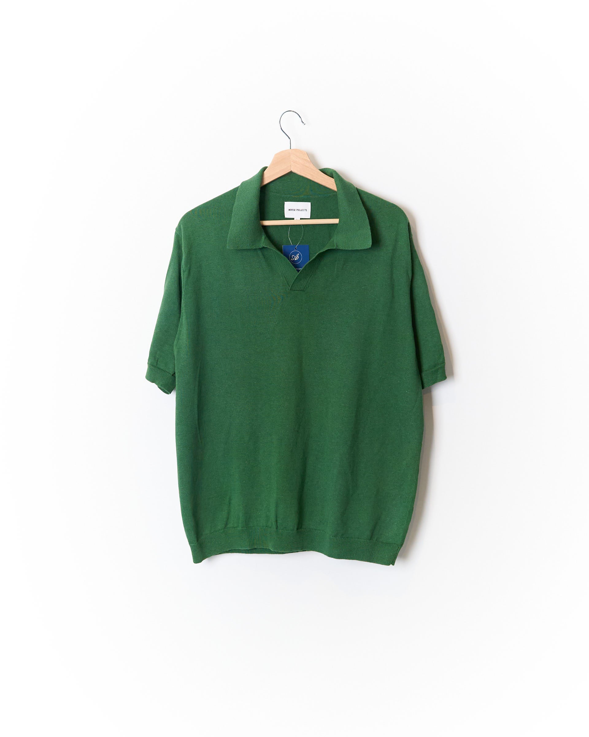 Norse Projects grünes Poloshirt