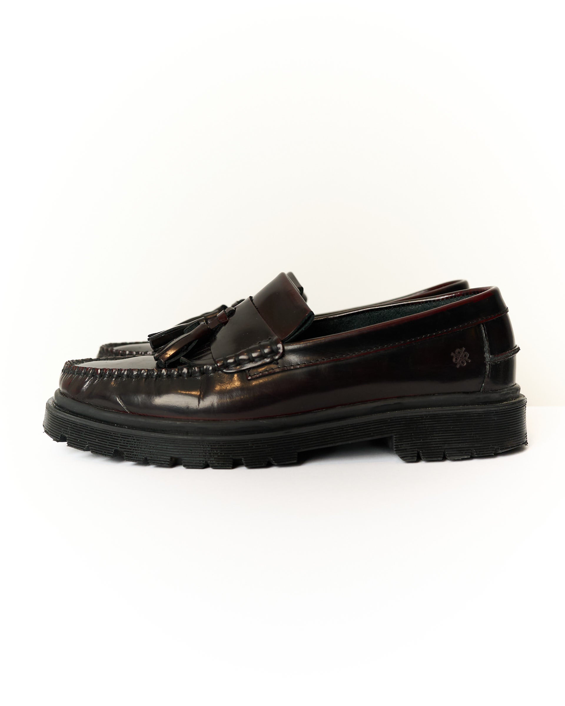 Playboy Cognac Leather Tassel Loafers