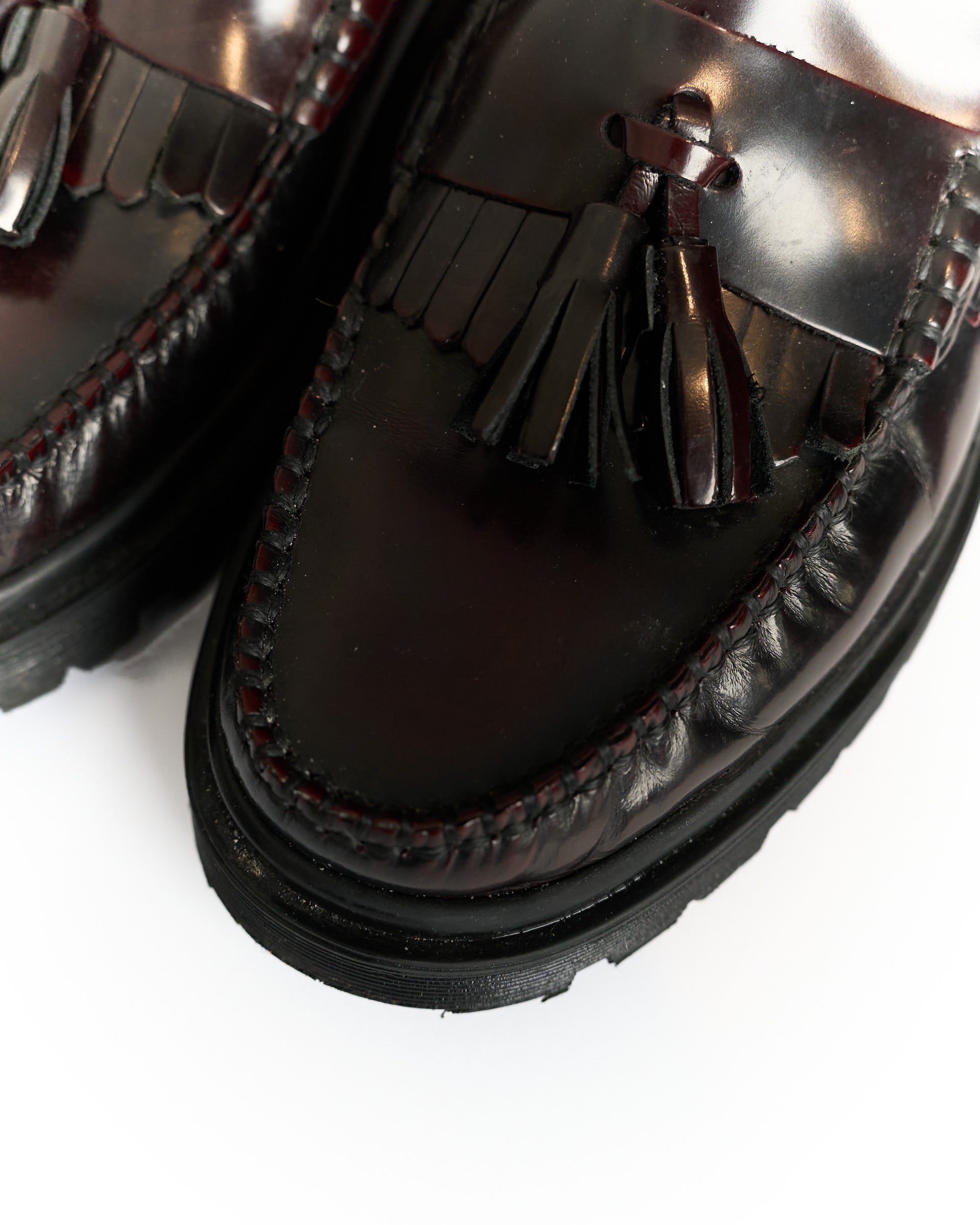 Playboy Cognac Leather Tassel Loafers