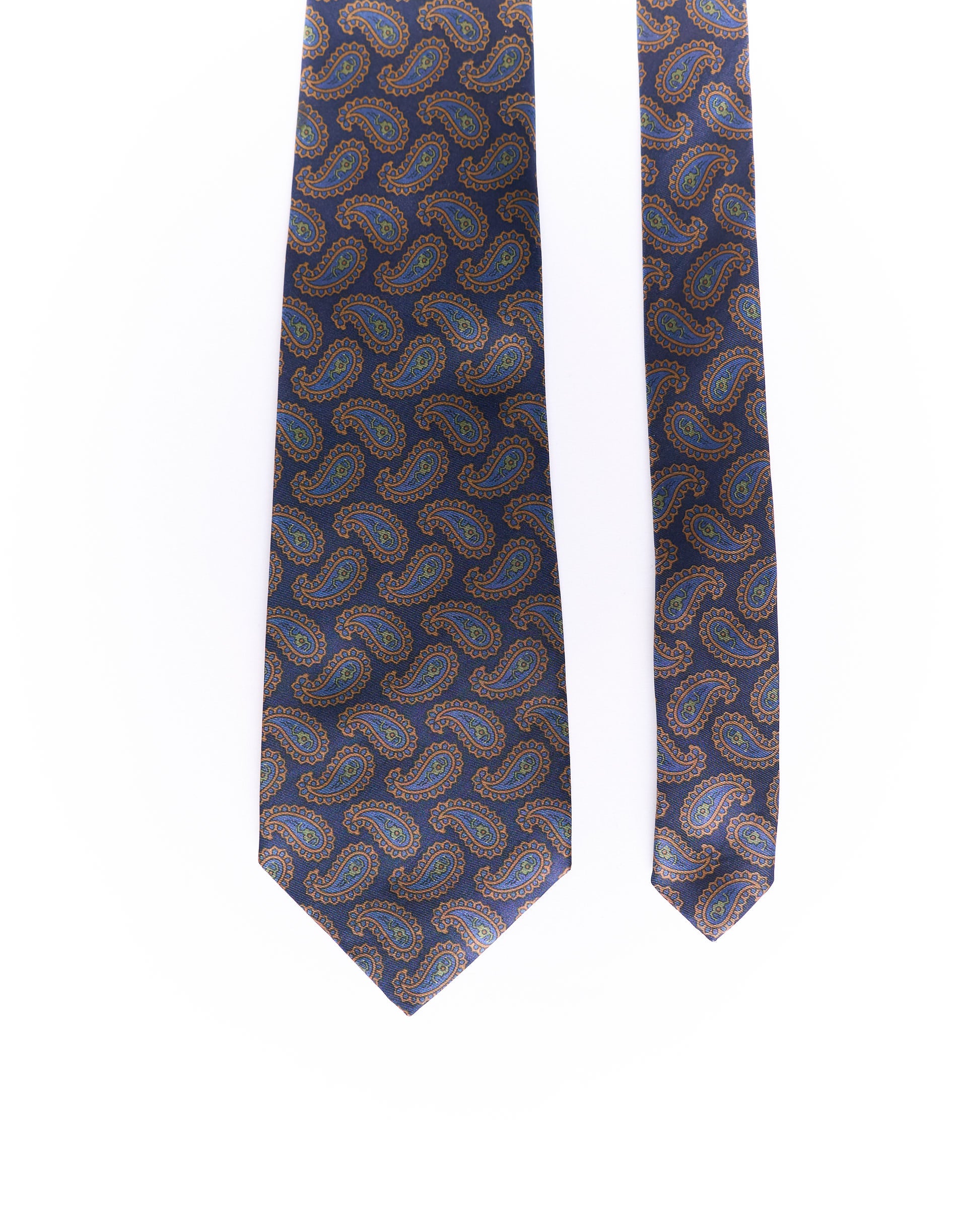 Jaeger Navy Paisley Silk Tie