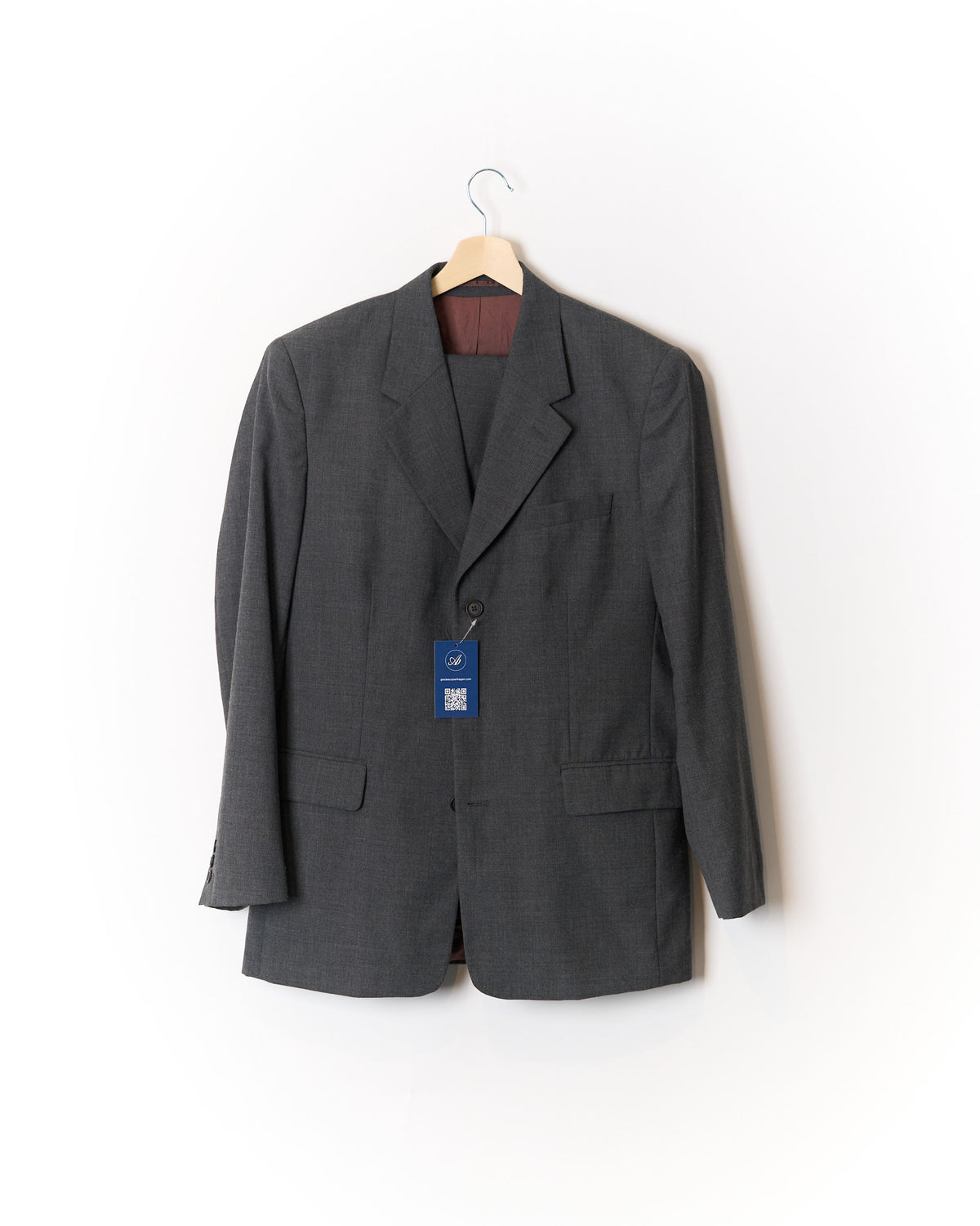 Belmondo Grey Straight Leg Wool Suit