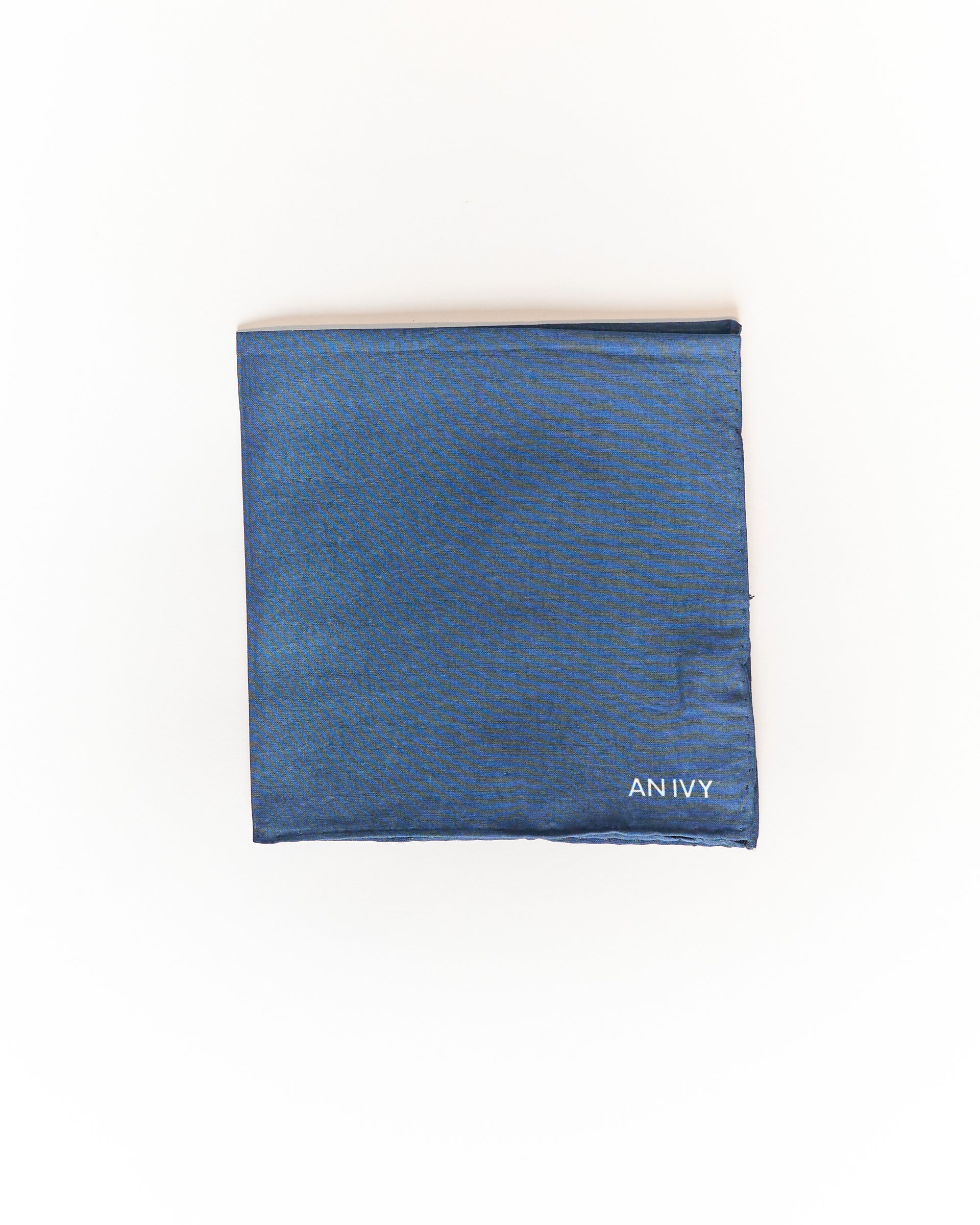 An Ivy Navy Cotton Pocket Square