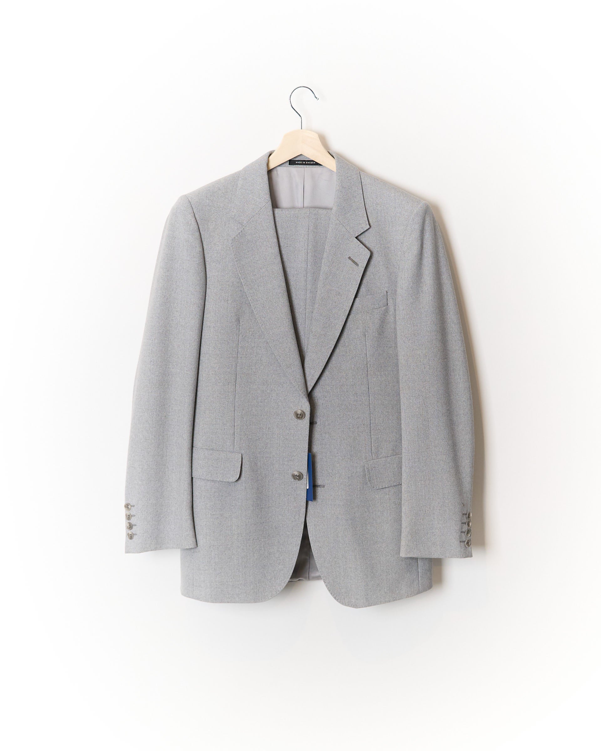 Tiger of Sweden Light Grey Wool Straight Leg Suit