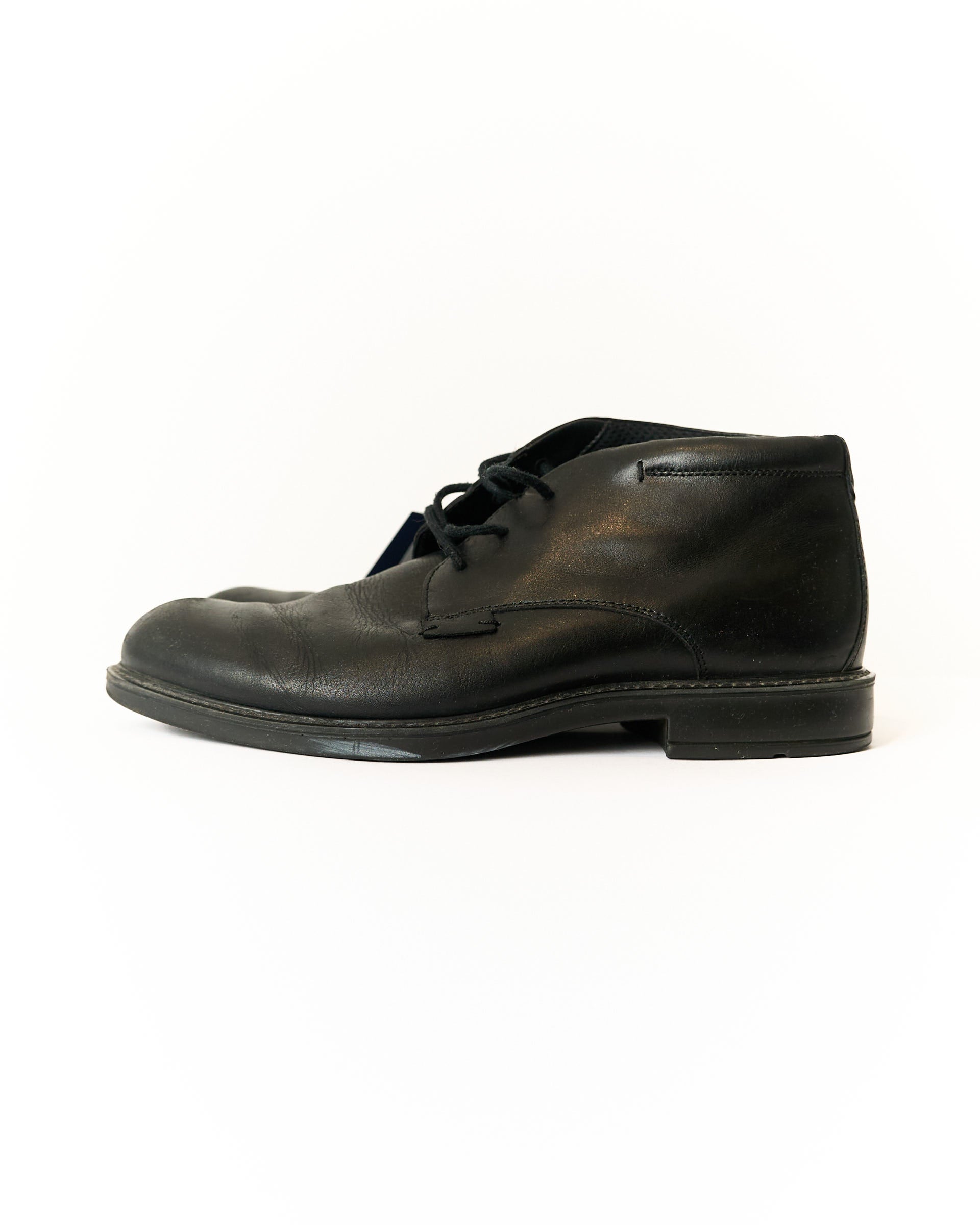 Ecco Vitrus Black Lace-Up Ankle Boot