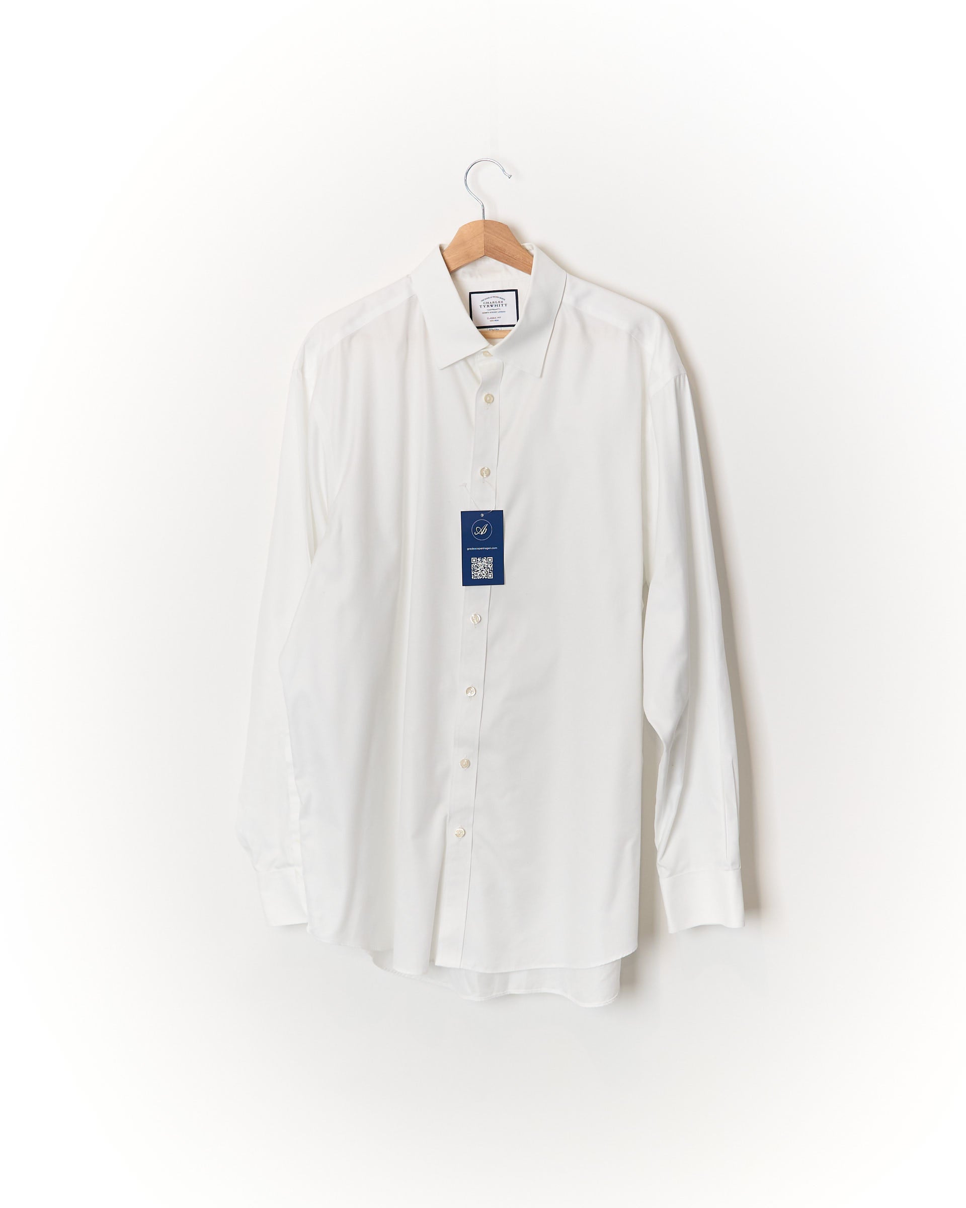 Charles Tyrwhitt White Non-Iron Classic Fit Cotton Shirt