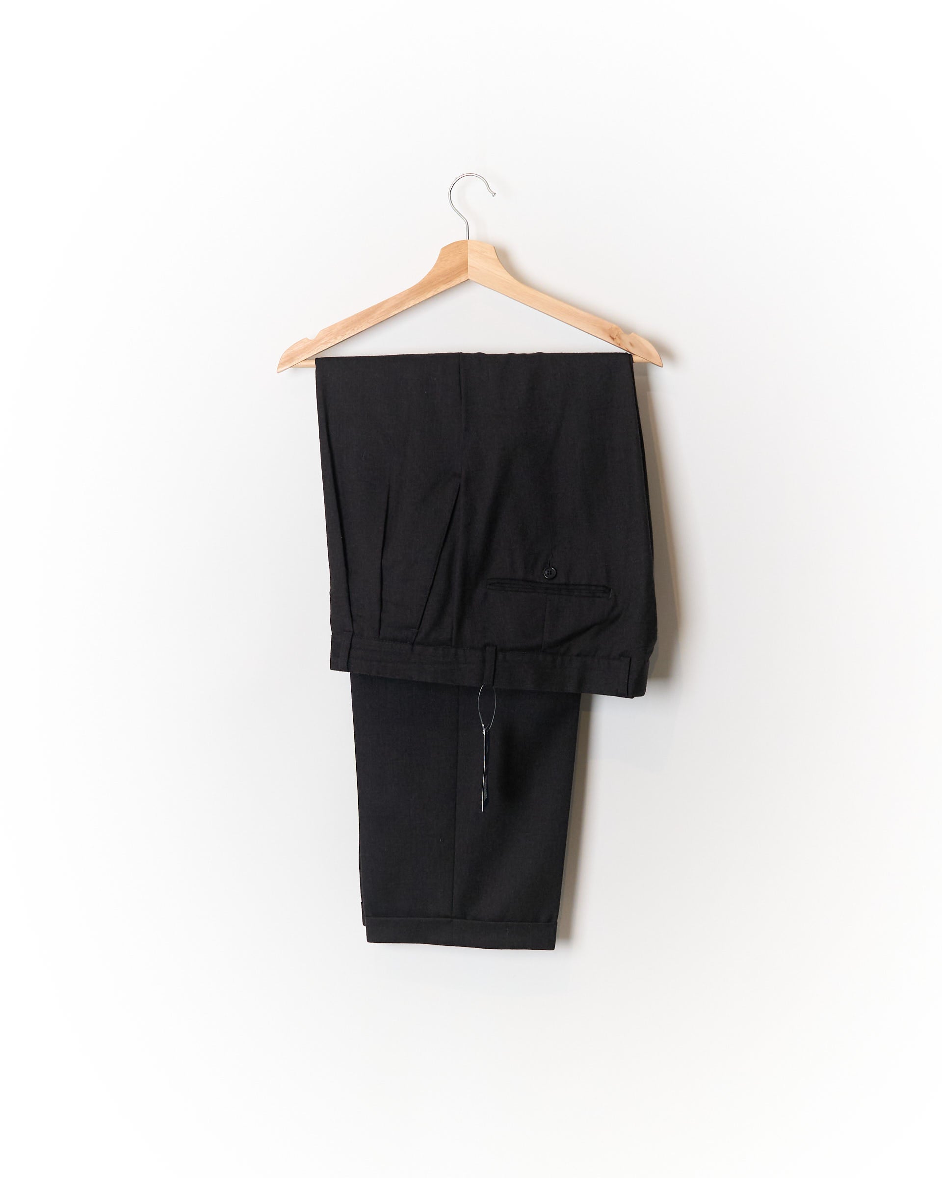 Ponte Vecchio Dark Grey Straight Leg Wollstoffhose